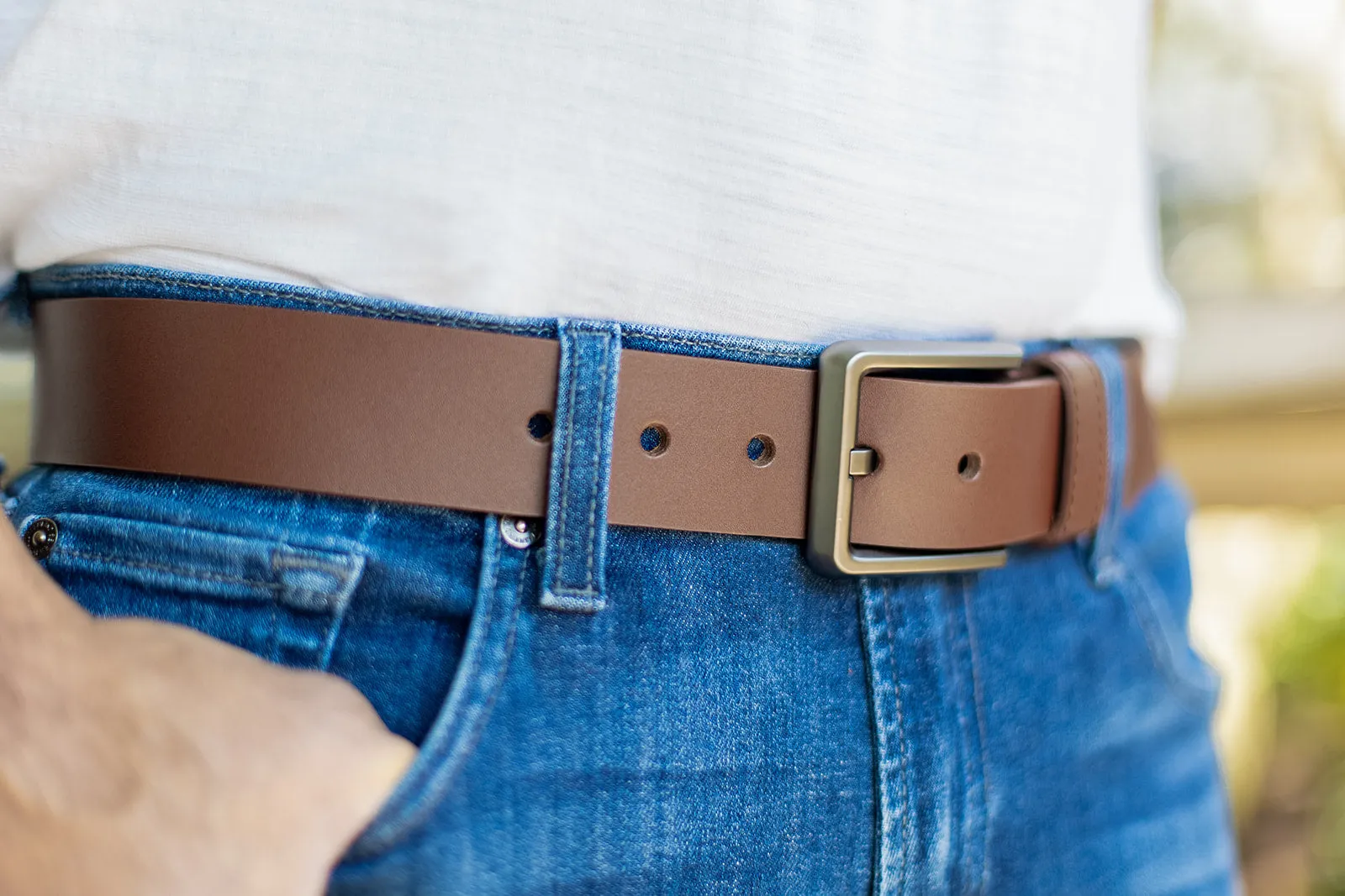 1.5 Inch Thick Leather Belt - Image 10