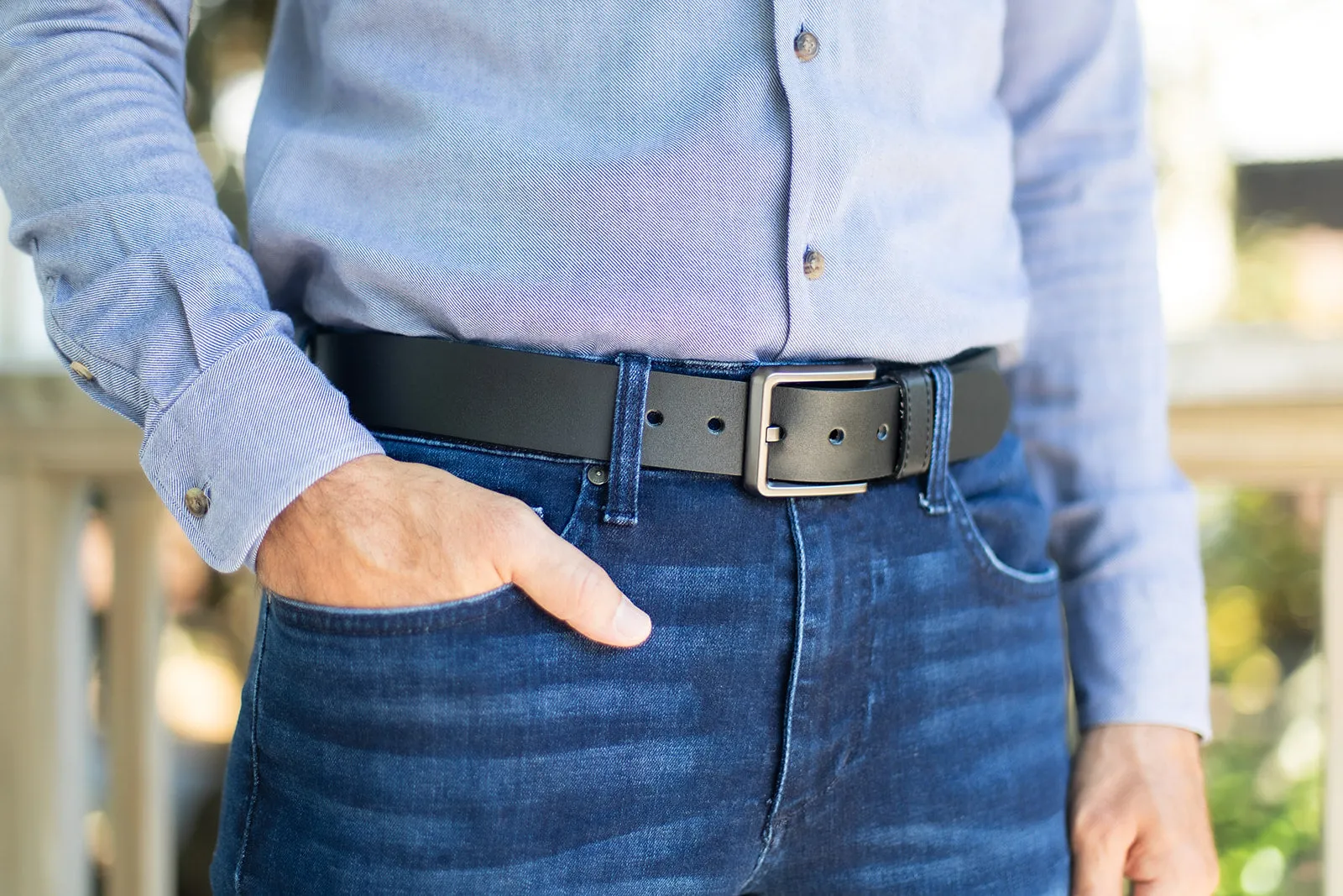 1.5 Inch Thick Leather Belt - Image 8