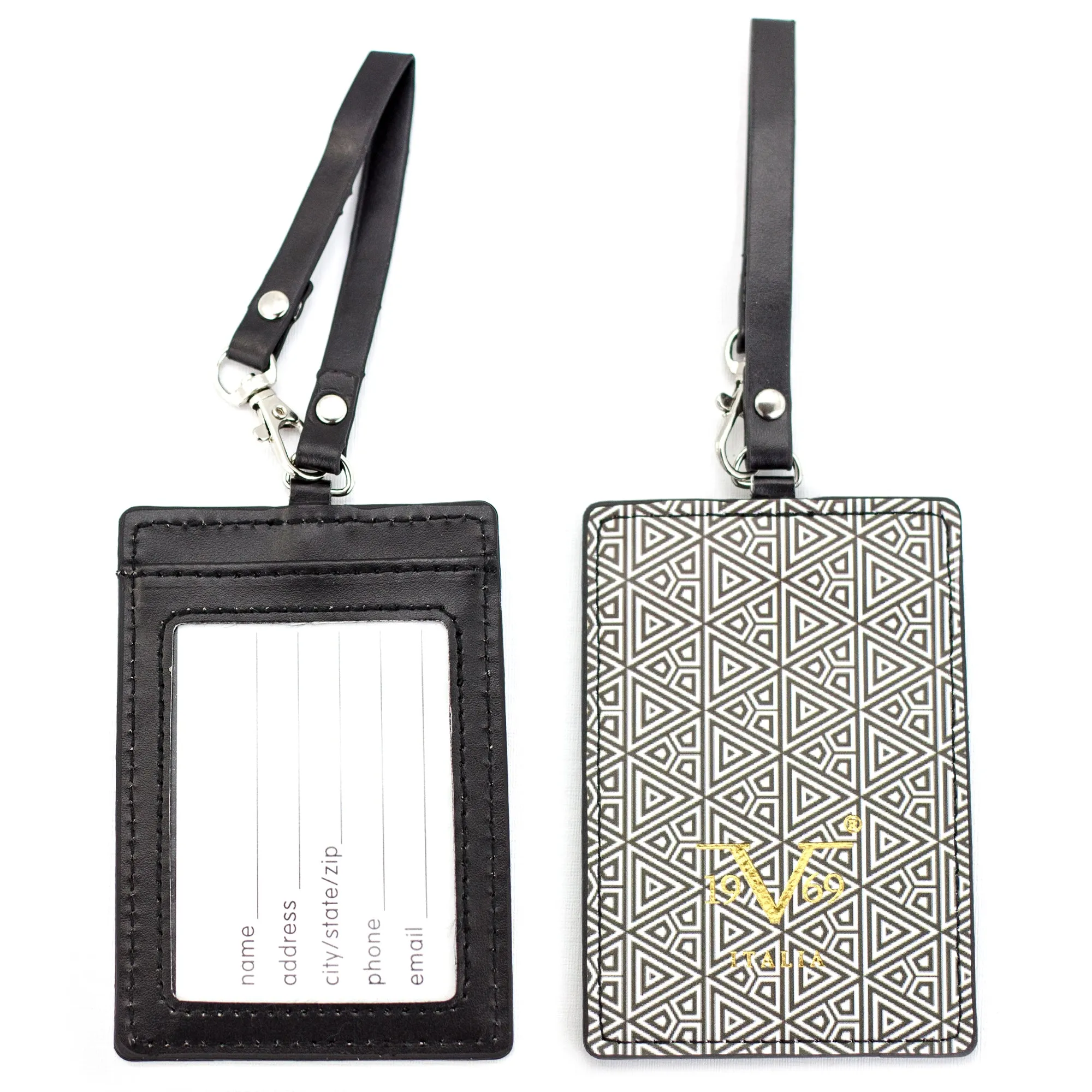 Runway Vegan Leather Luggage Tags Set - Image 5