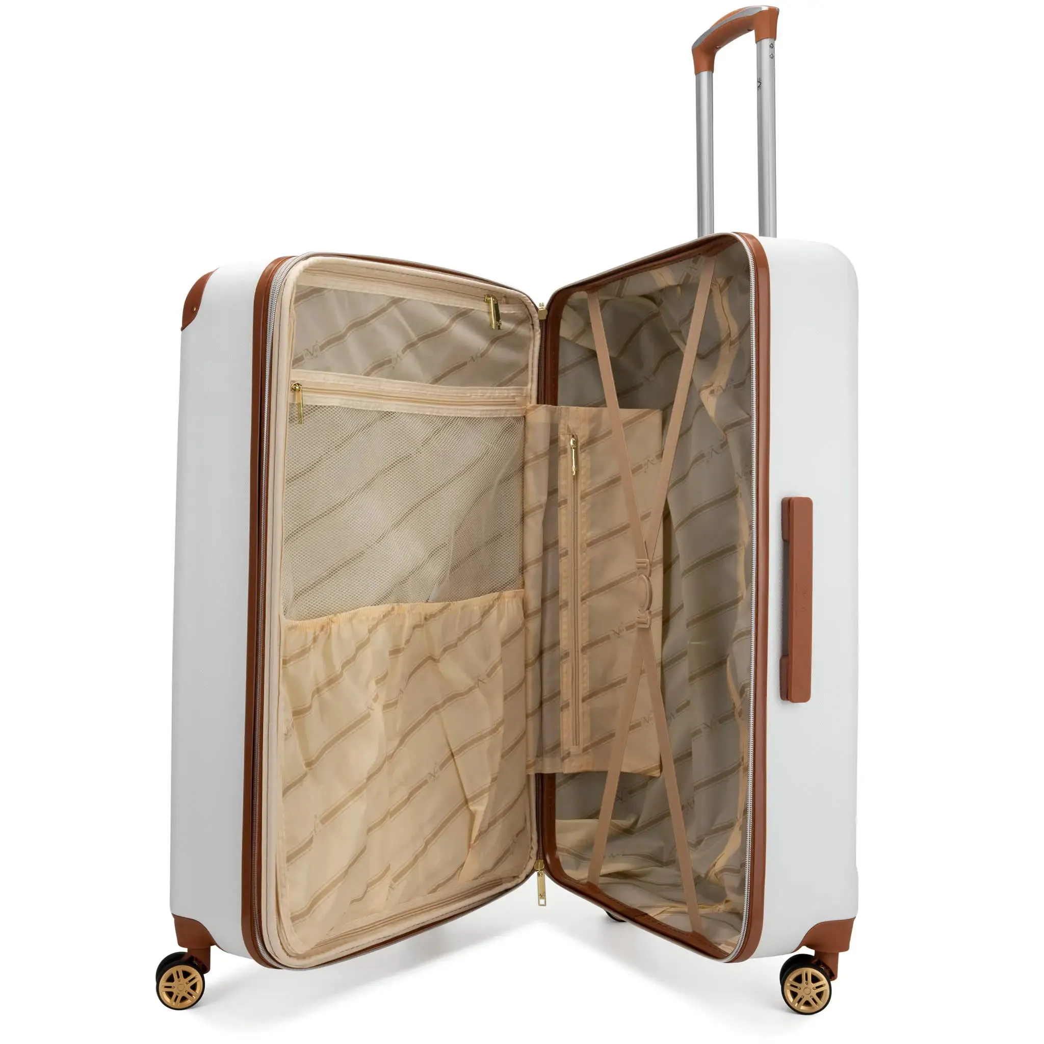 Vintage 3 Piece Expandable Retro Luggage Set - Image 26