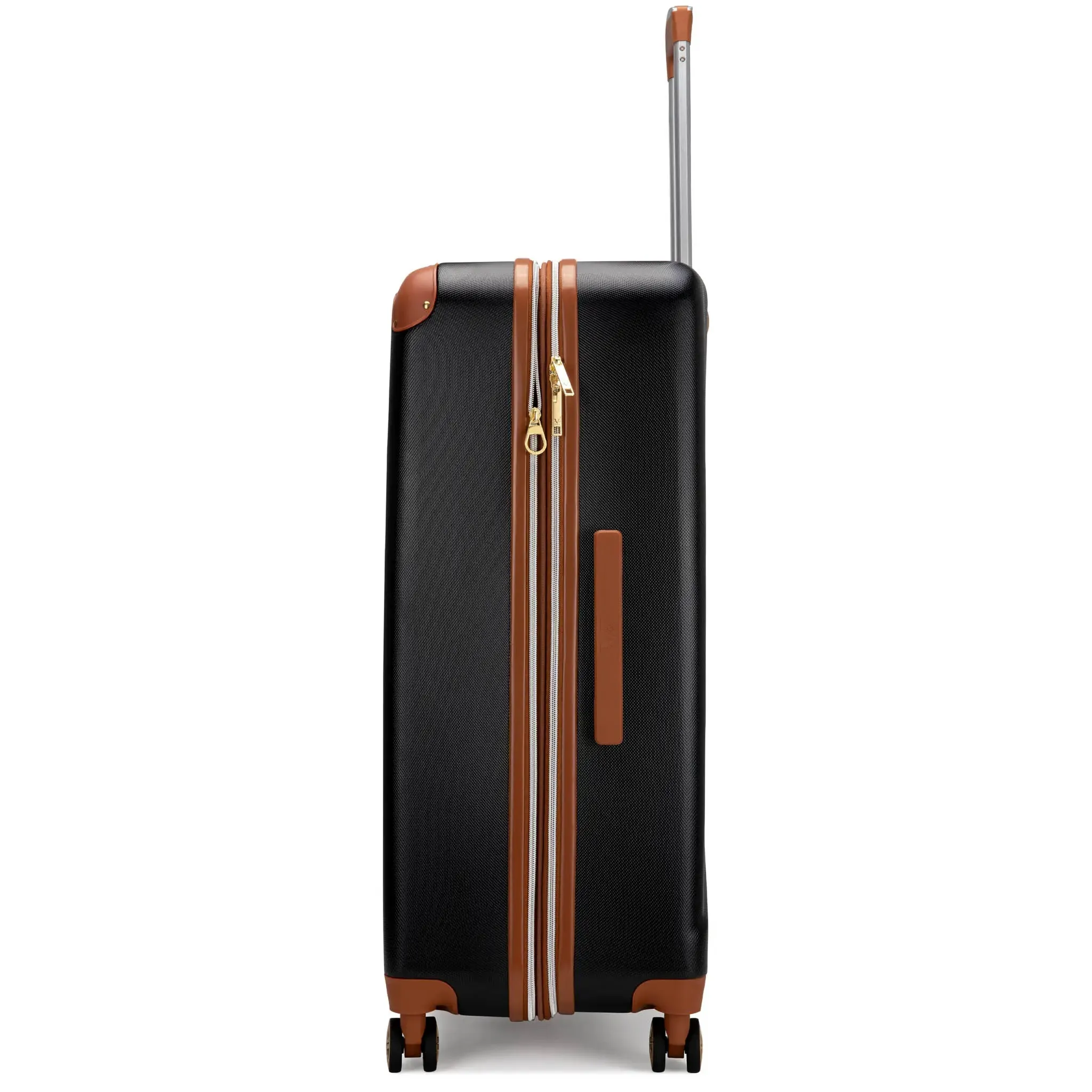 Vintage 3 Piece Expandable Retro Luggage Set - Image 7