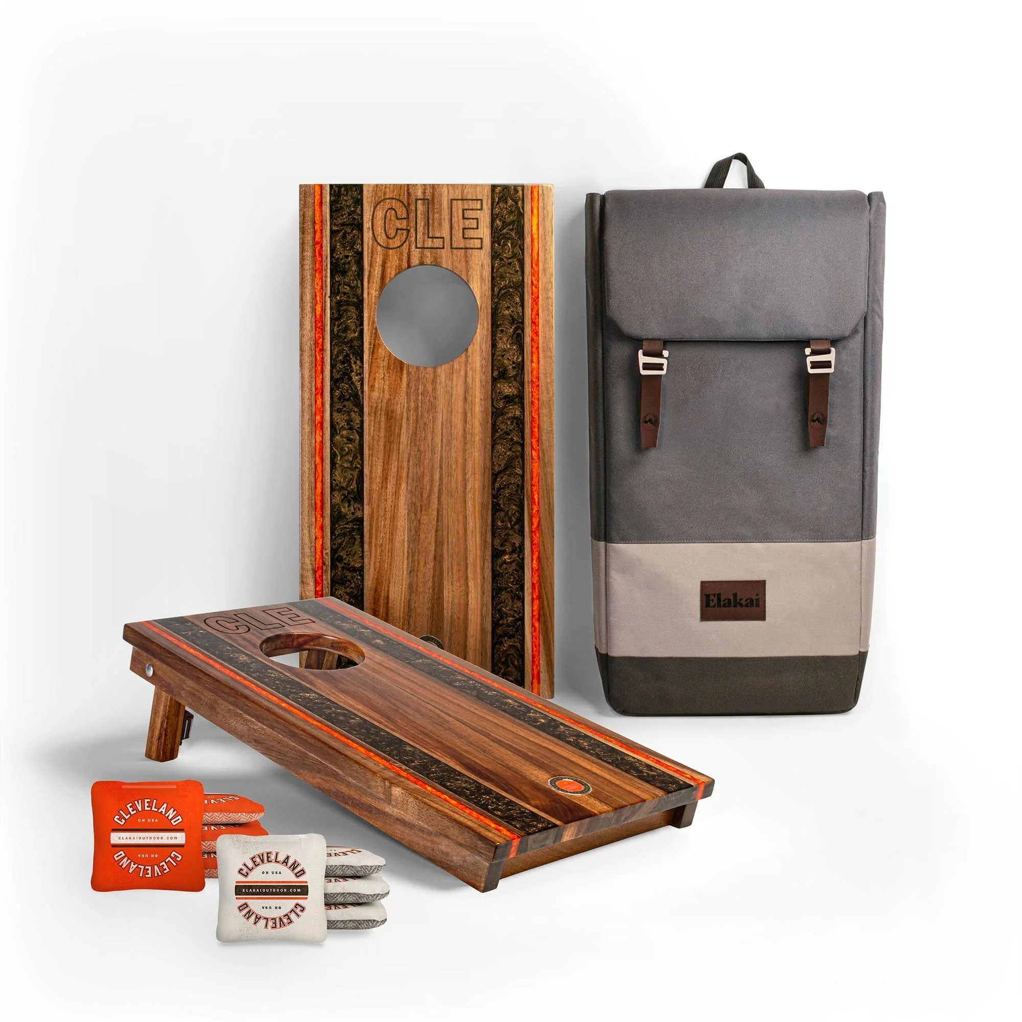 1ft x 2ft Gameday Teams Epoxy Resin Wood Compact Travel Cornhole Board Set - Image 2