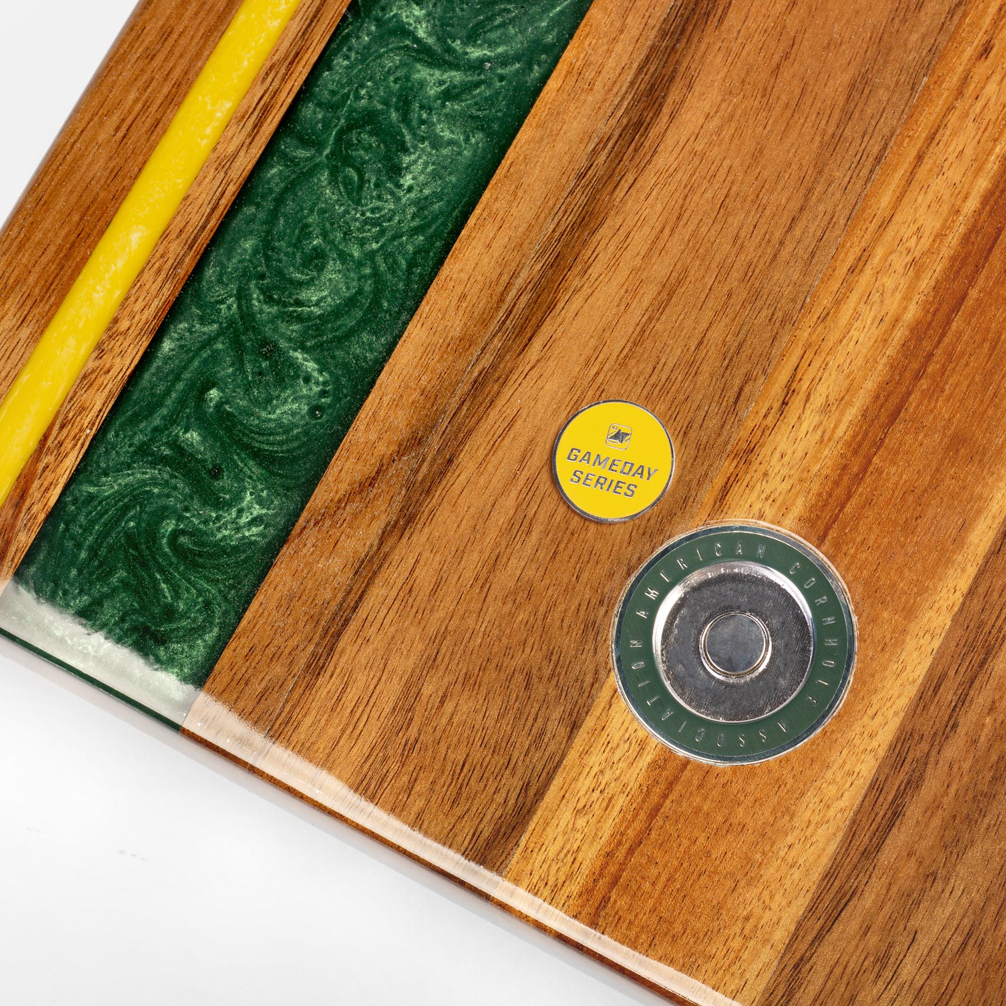 1ft x 2ft Gameday Teams Epoxy Resin Wood Compact Travel Cornhole Board Set - Image 36