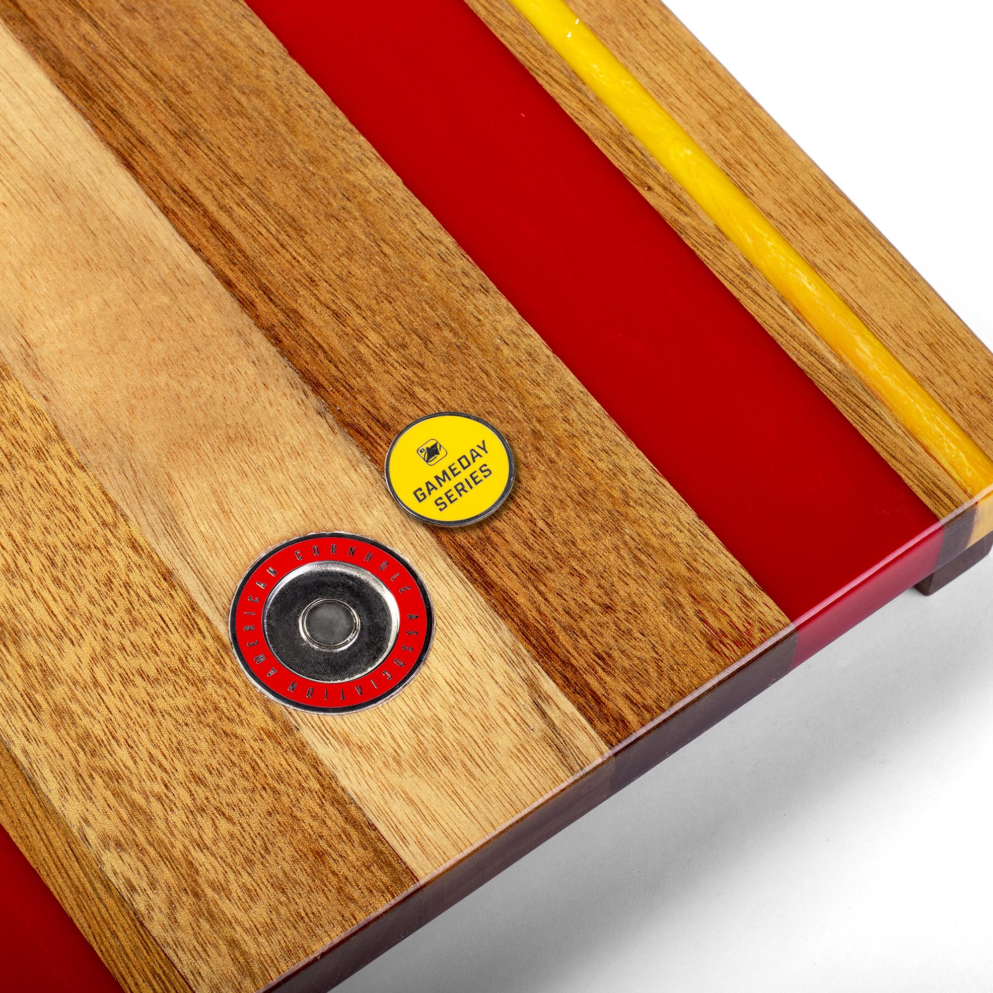 1ft x 2ft Gameday Teams Epoxy Resin Wood Compact Travel Cornhole Board Set - Image 37