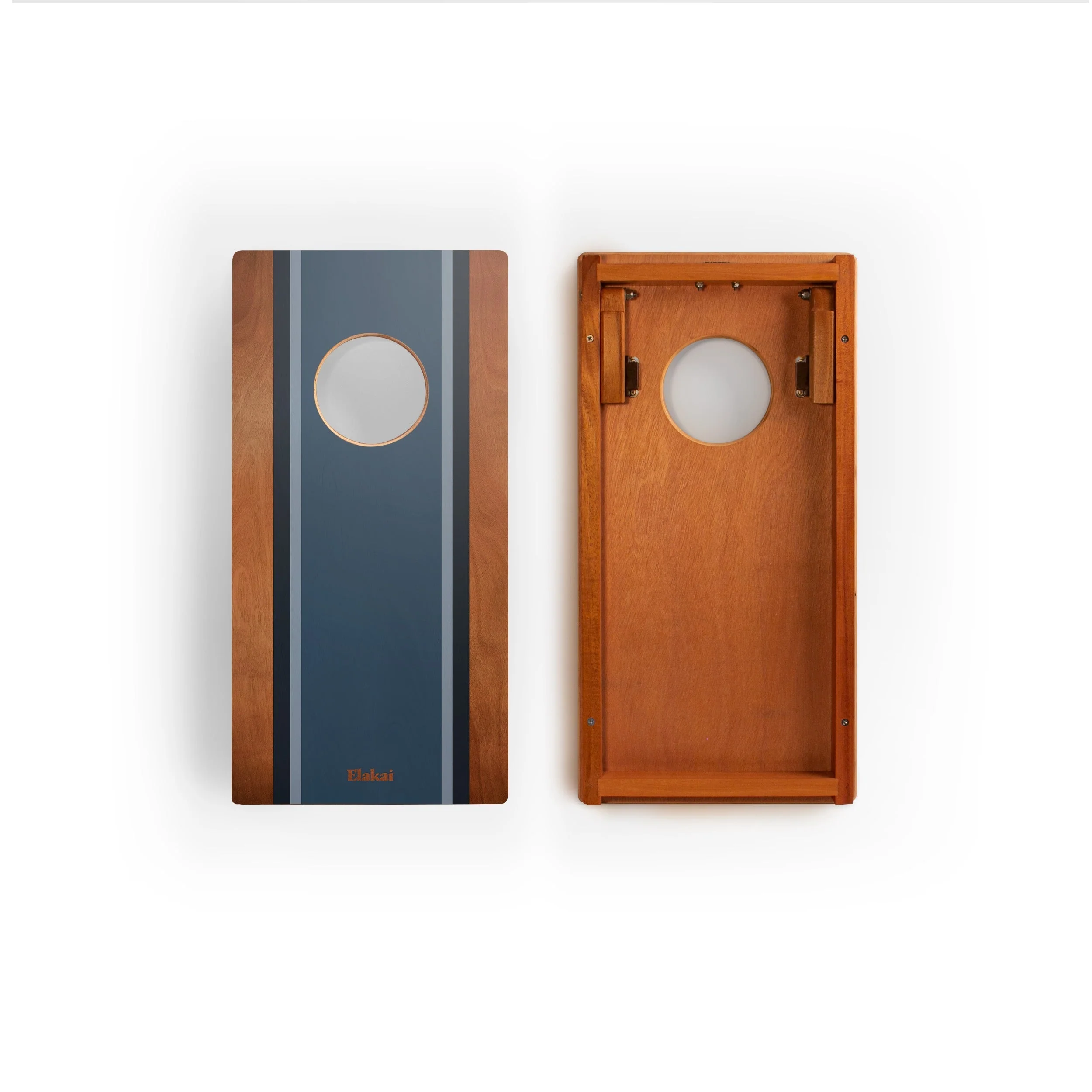 1ft x 2ft Graphic Wood Travel Cornhole Set | Classic Beach Stripes Collection - Image 11