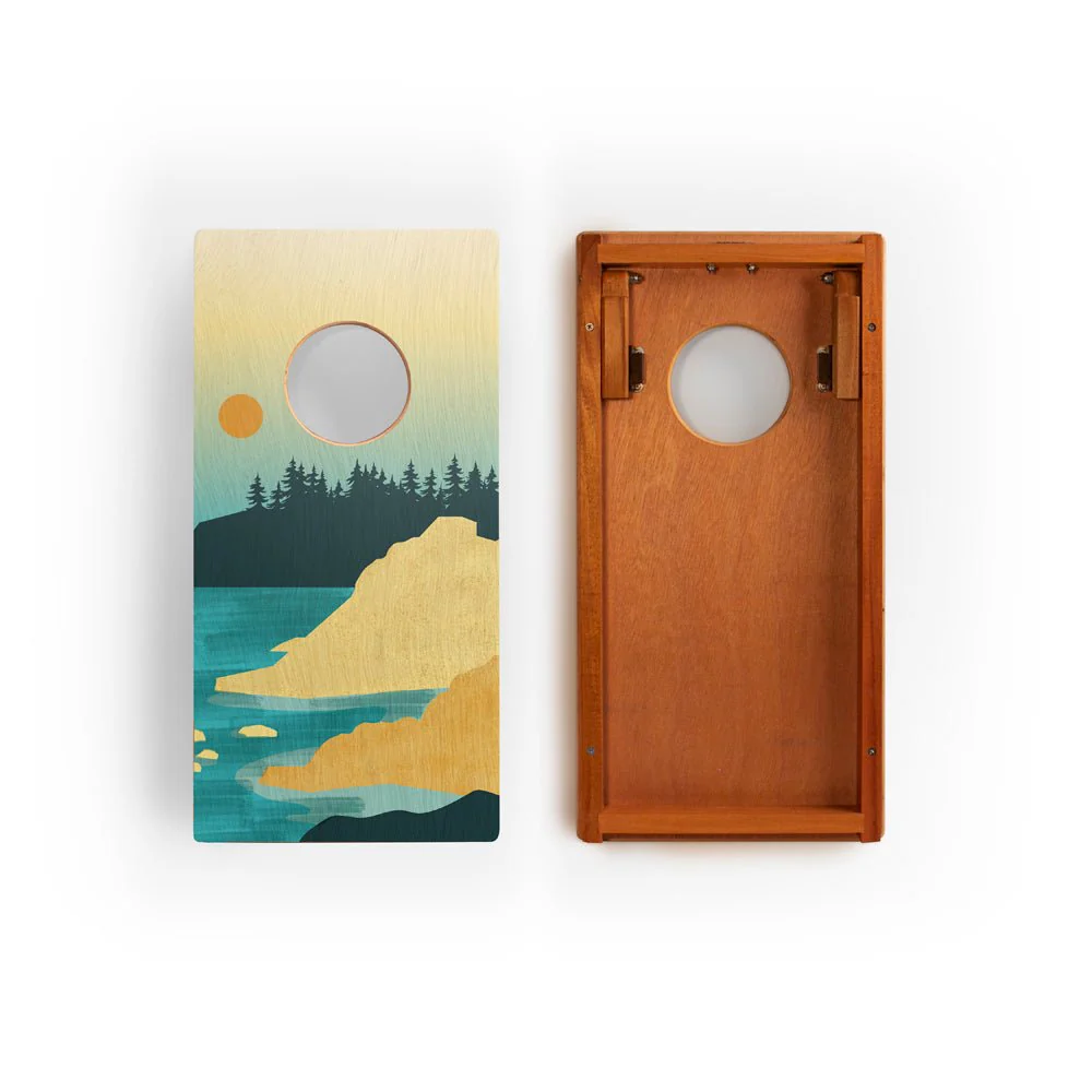 1ft x 2ft Graphic Wood Travel Cornhole Set | National Parks Inspired Collection - Image 14