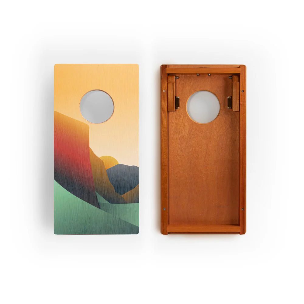 1ft x 2ft Graphic Wood Travel Cornhole Set | National Parks Inspired Collection - Image 2