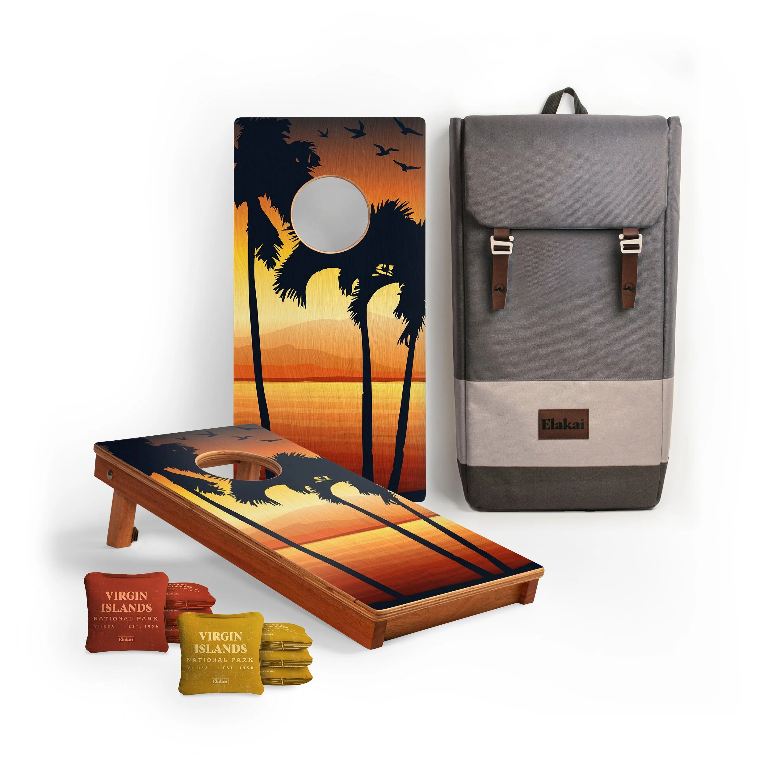 1ft x 2ft Graphic Wood Travel Cornhole Set | National Parks Inspired Collection - Image 37