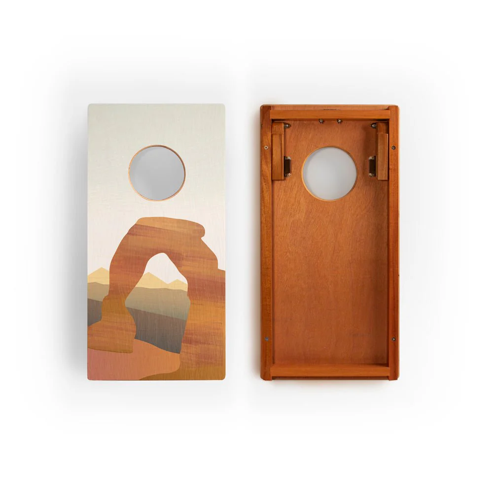 1ft x 2ft Graphic Wood Travel Cornhole Set | National Parks Inspired Collection - Image 5