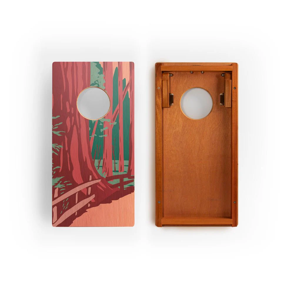 1ft x 2ft Graphic Wood Travel Cornhole Set | National Parks Inspired Collection - Image 56