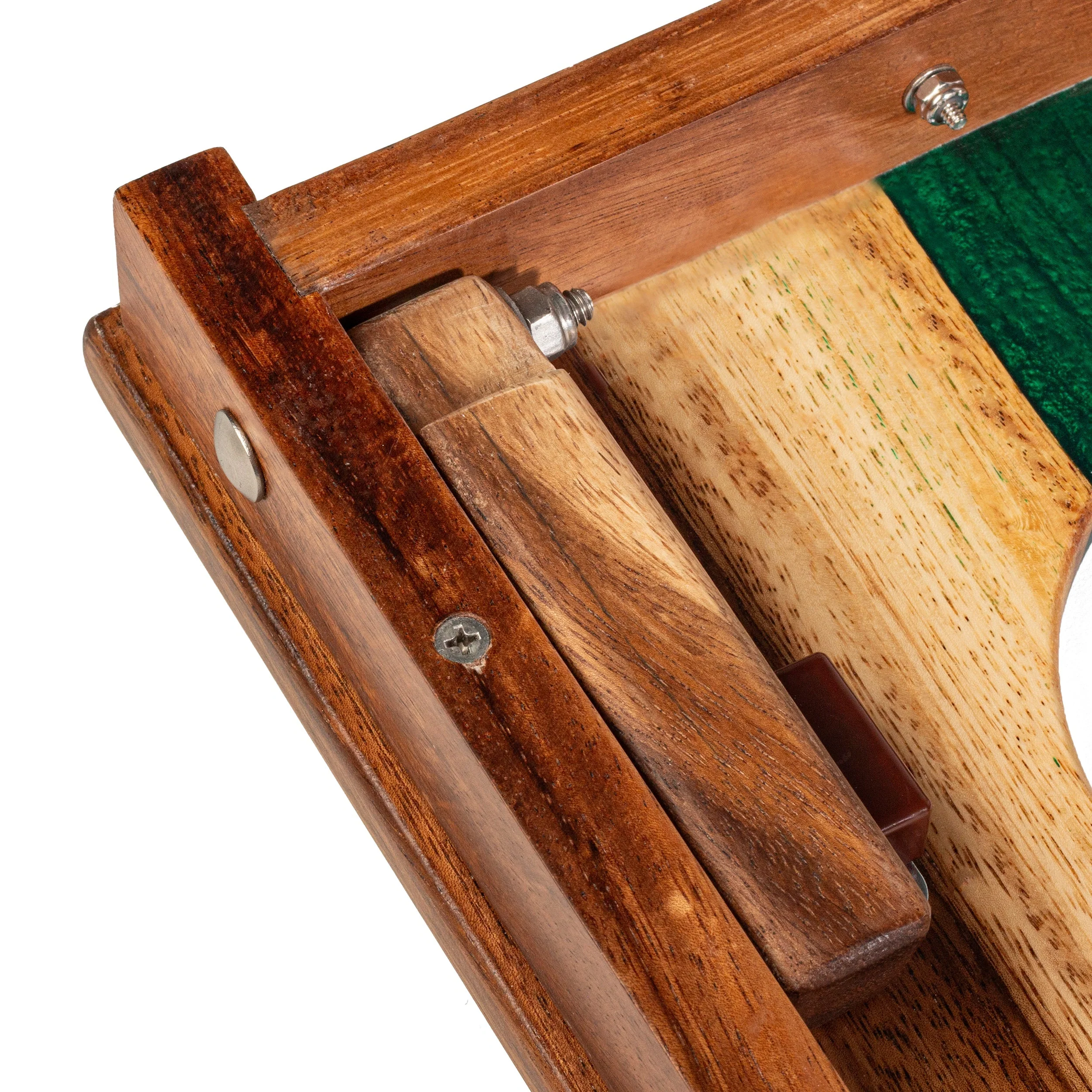 1ft x 2ft Resin & Wood Travel Cornhole Set | Live Edge River Collection - Image 21