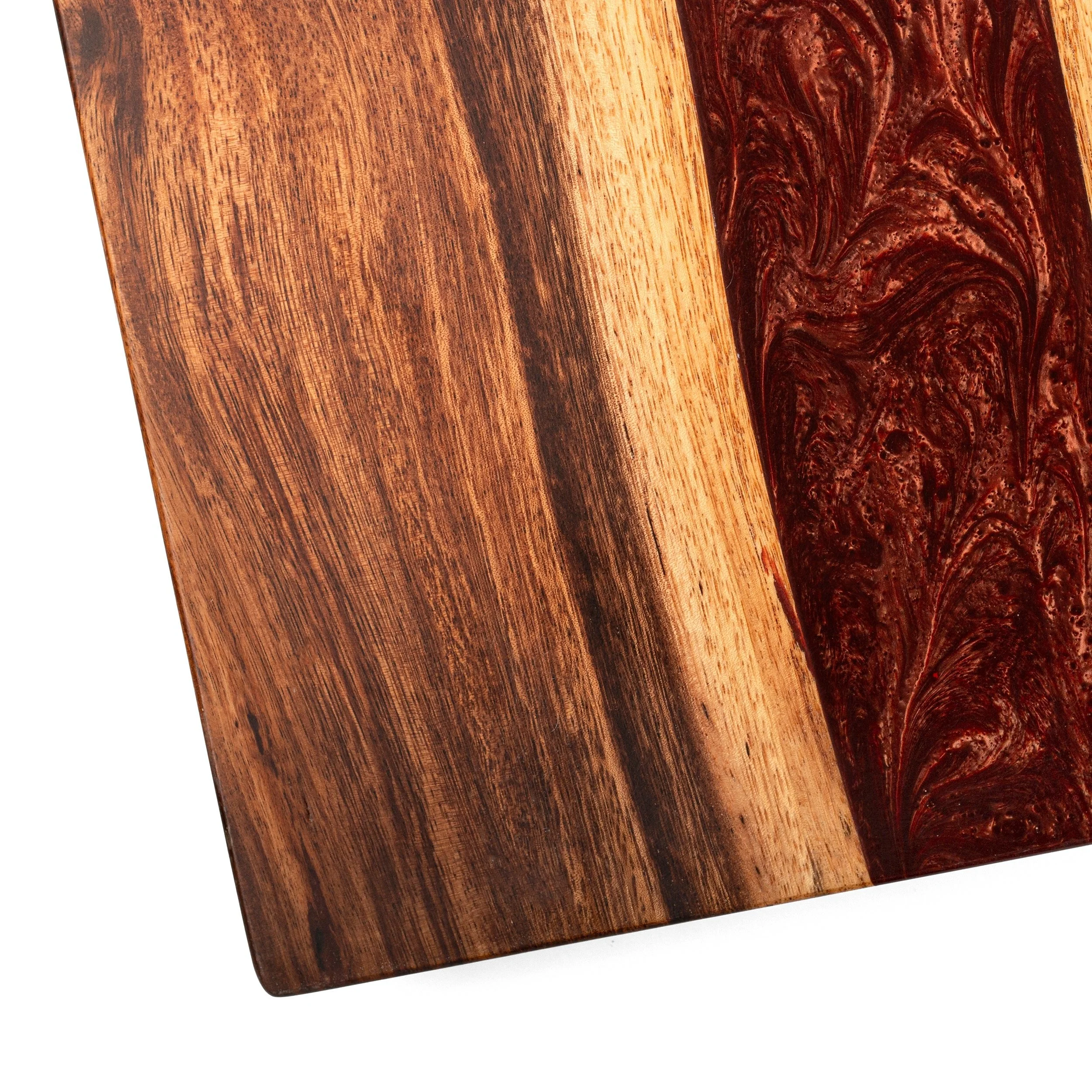 1ft x 2ft Resin & Wood Travel Cornhole Set | Live Edge River Collection - Image 28