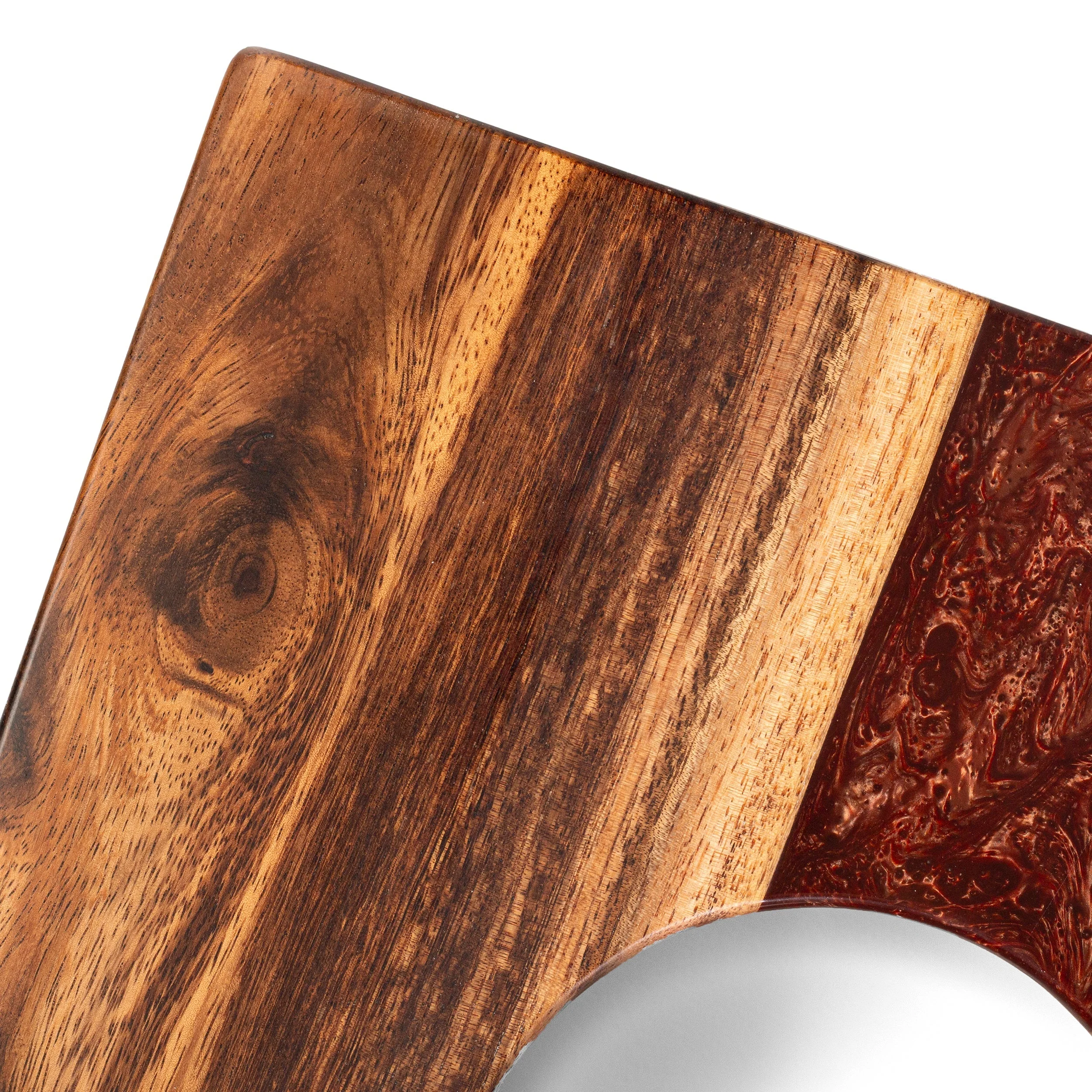 1ft x 2ft Resin & Wood Travel Cornhole Set | Live Edge River Collection - Image 29