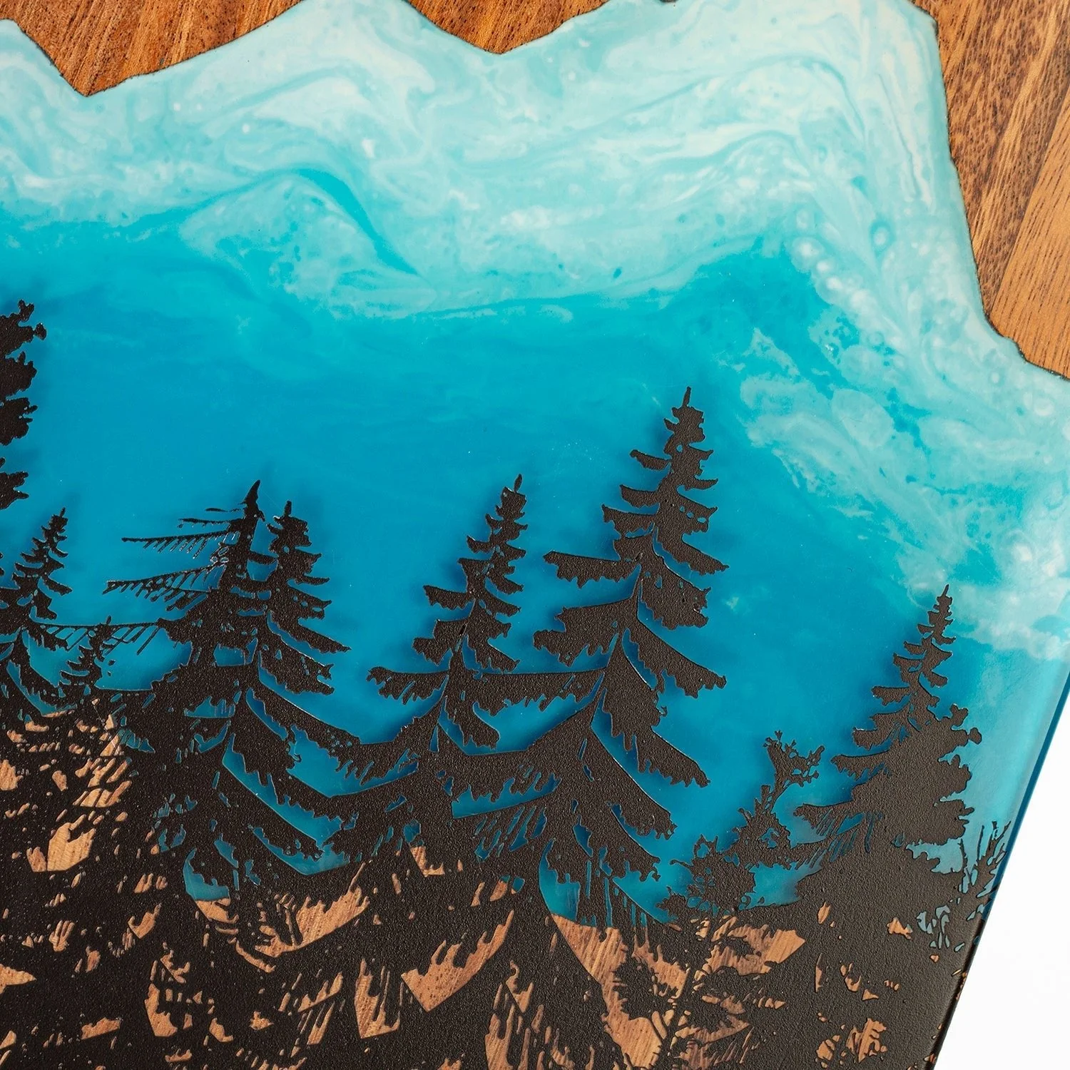 1ft x 2ft Resin & Wood Travel Cornhole Set | Mountain Collection - Image 5