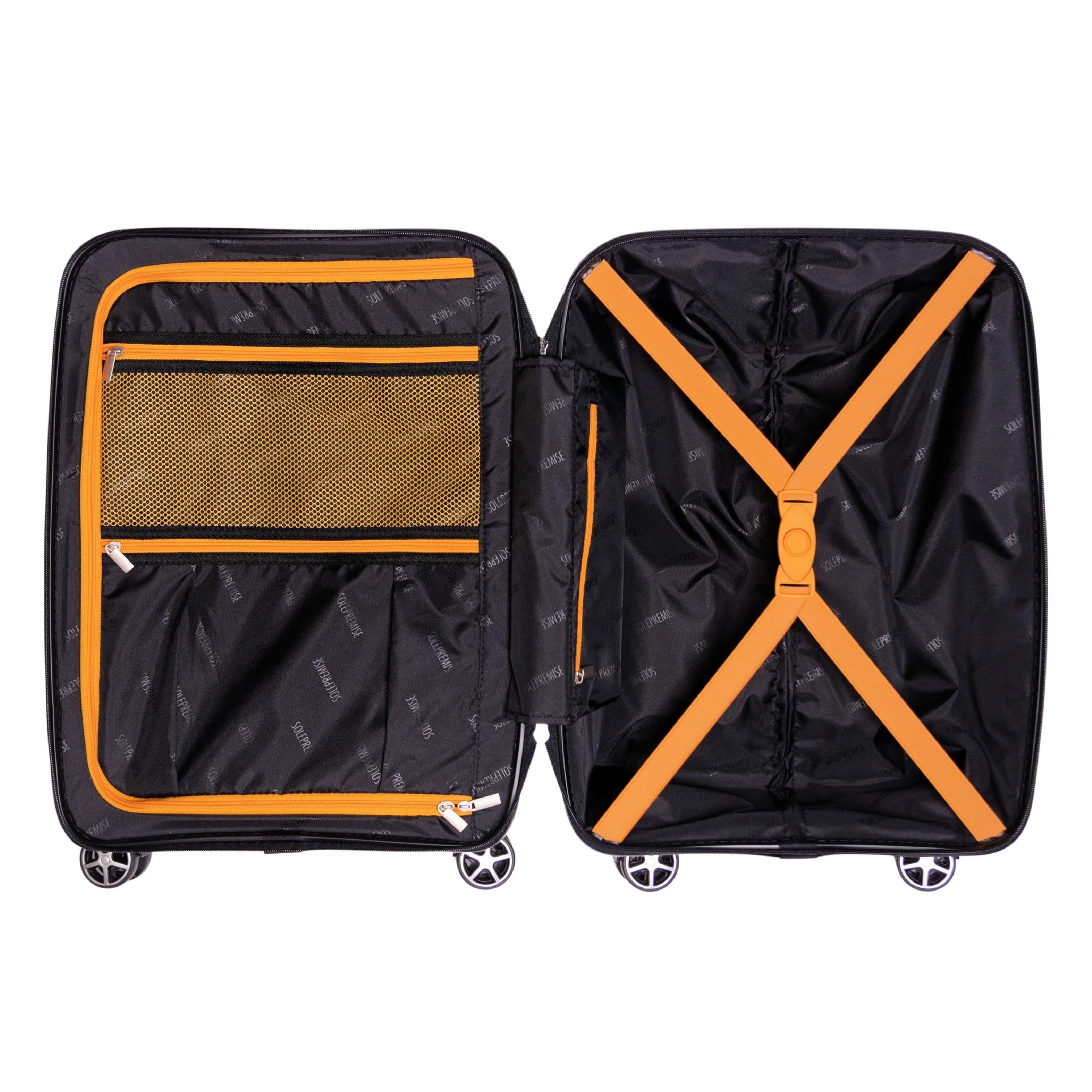 20-inch Black Carry-on Suitcase with TSA Lock - Image 2
