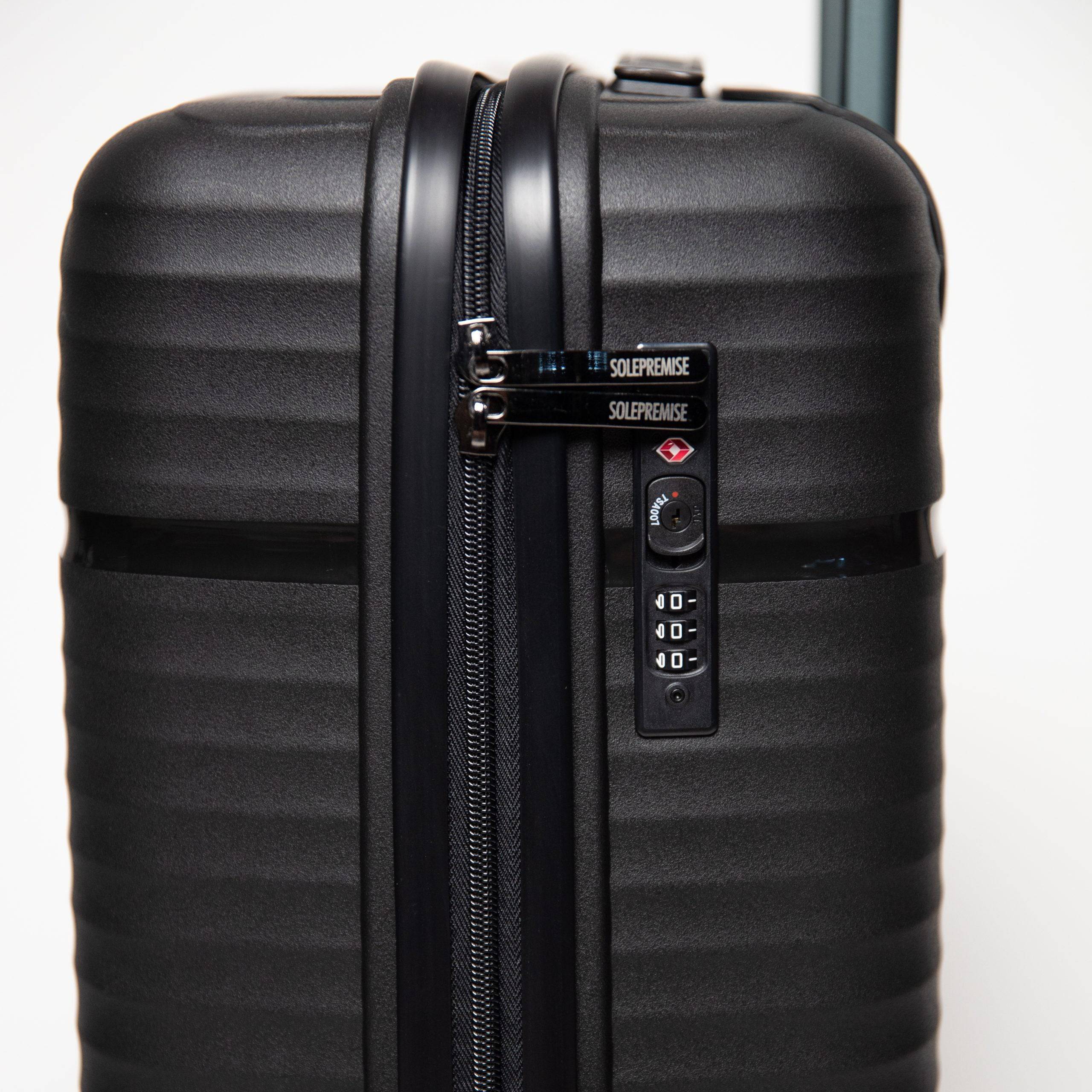 20-inch Black Carry-on Suitcase with TSA Lock - Image 4