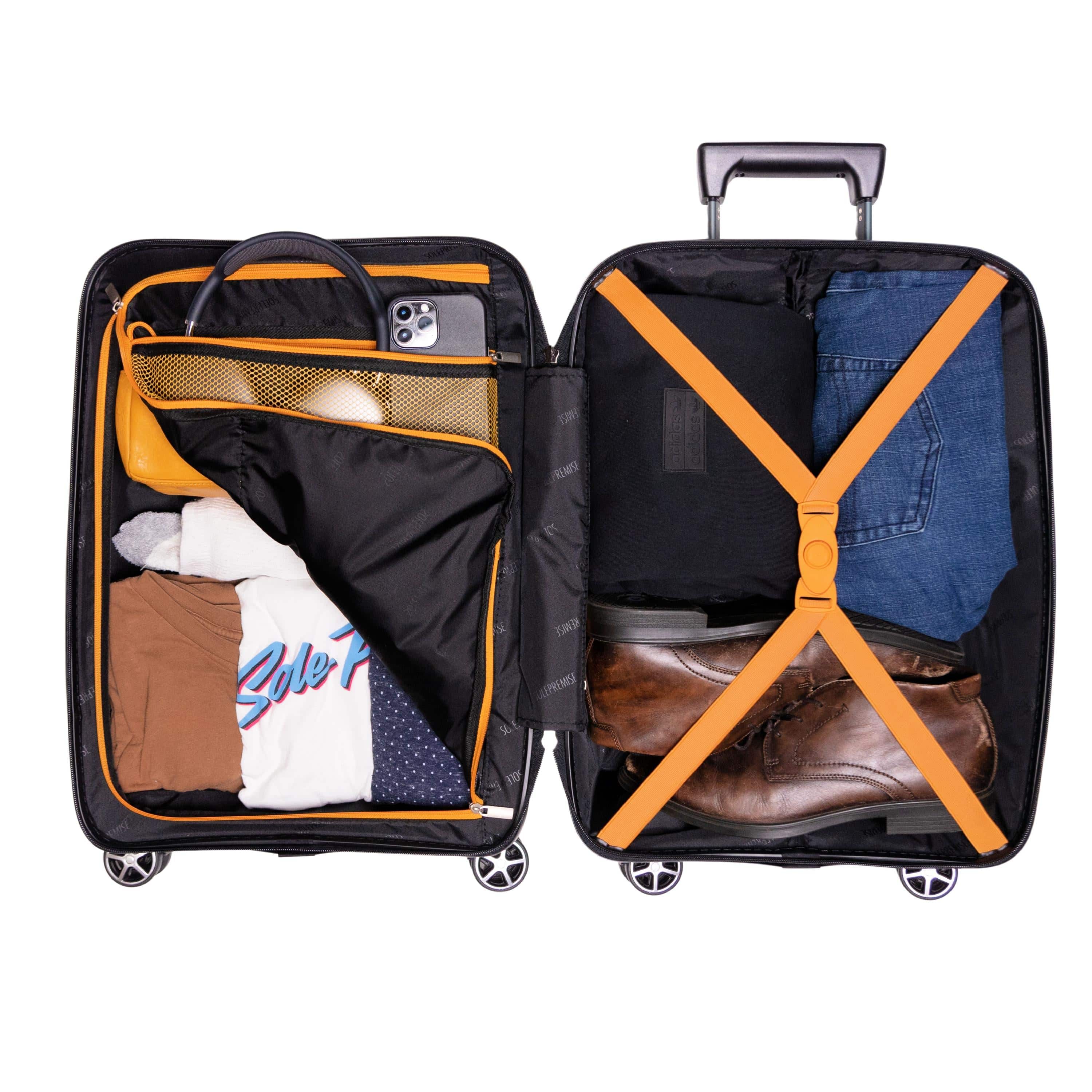 20-inch Black Carry-on Suitcase with TSA Lock - Image 5