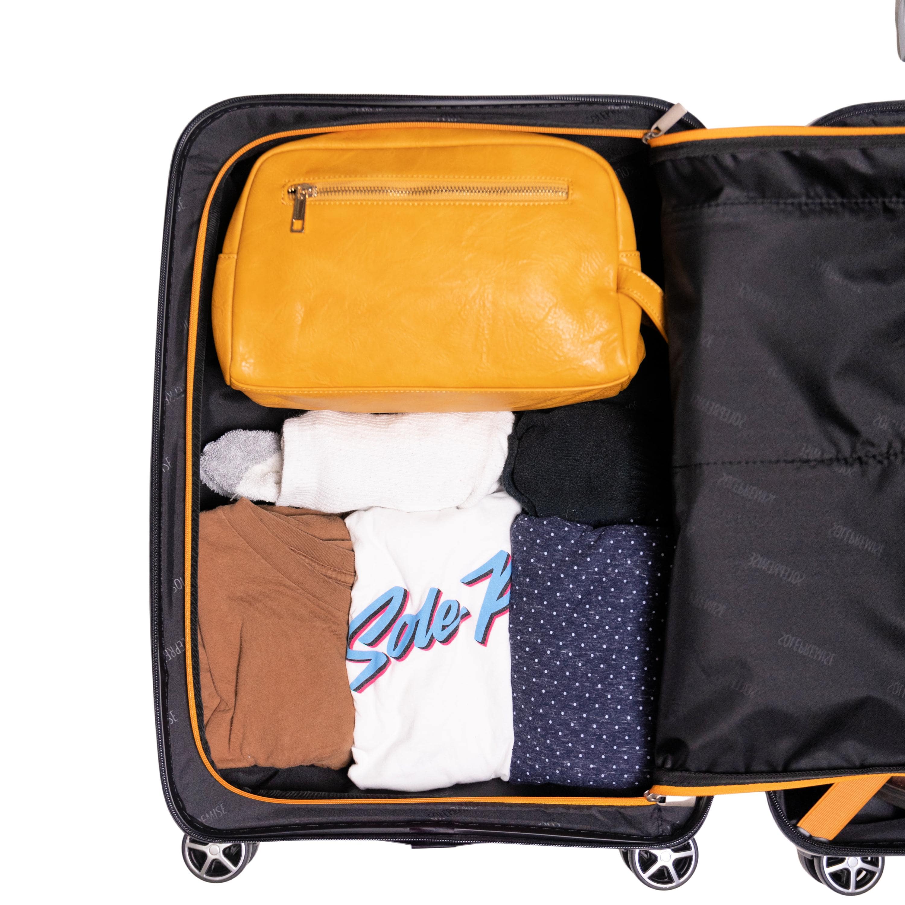 20-inch Black Carry-on Suitcase with TSA Lock - Image 6