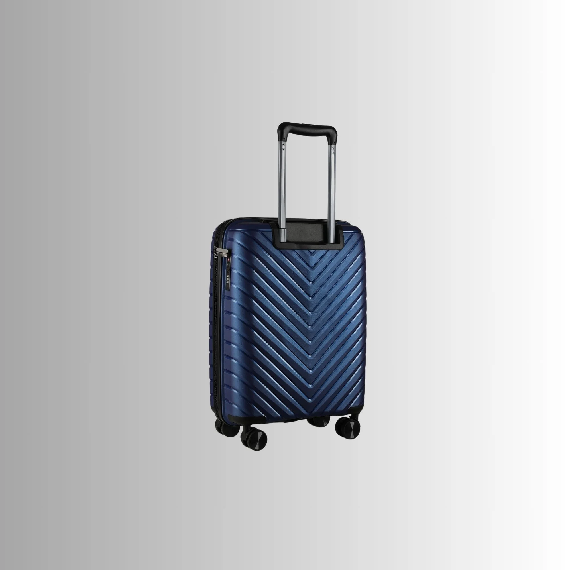 20-inch Blue Carry-On Hardcase Roller Luggage with 360° Wheels - Image 4