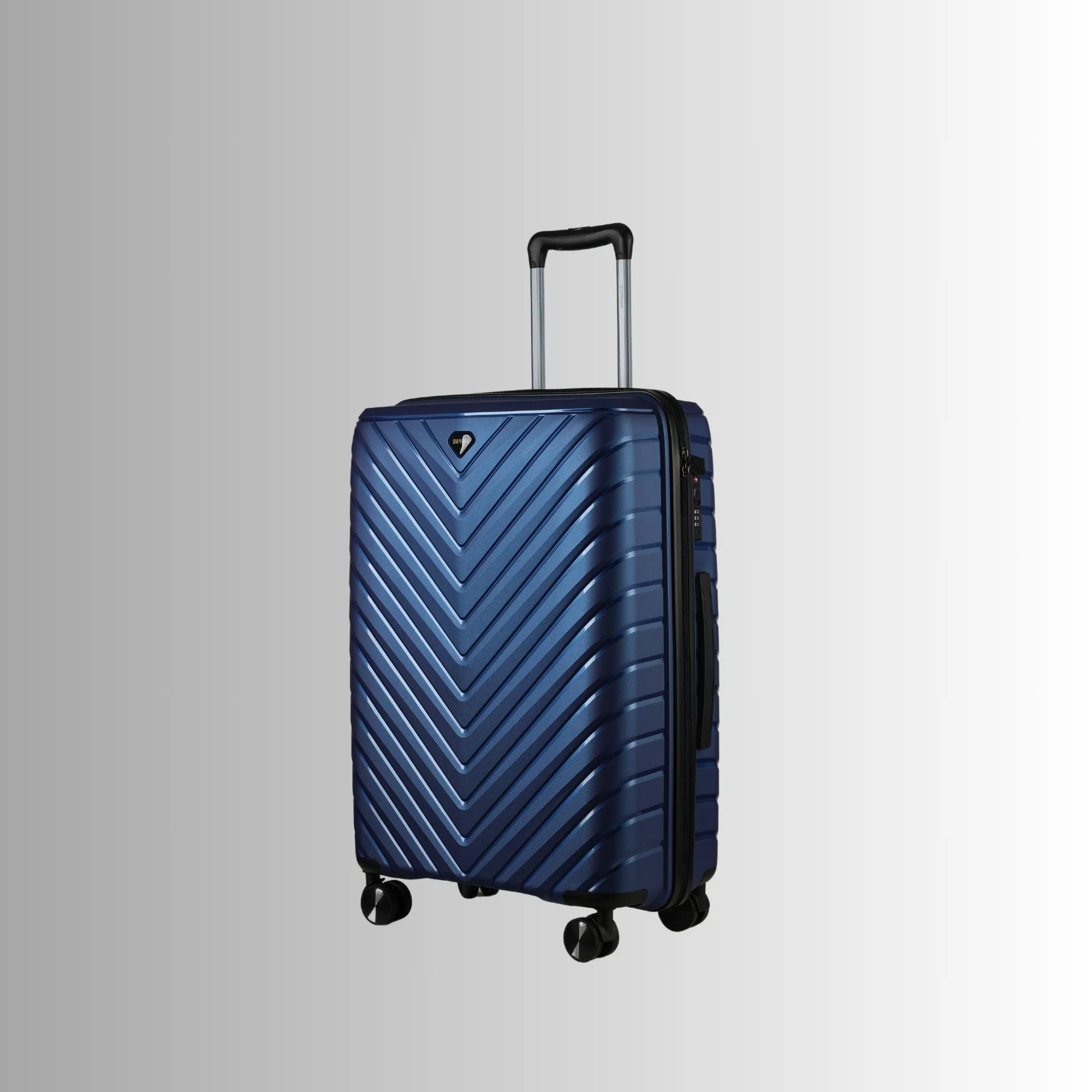24-inch Blue Hardcase Roller Luggage with 360° Wheels & TSA Lock - Image 5