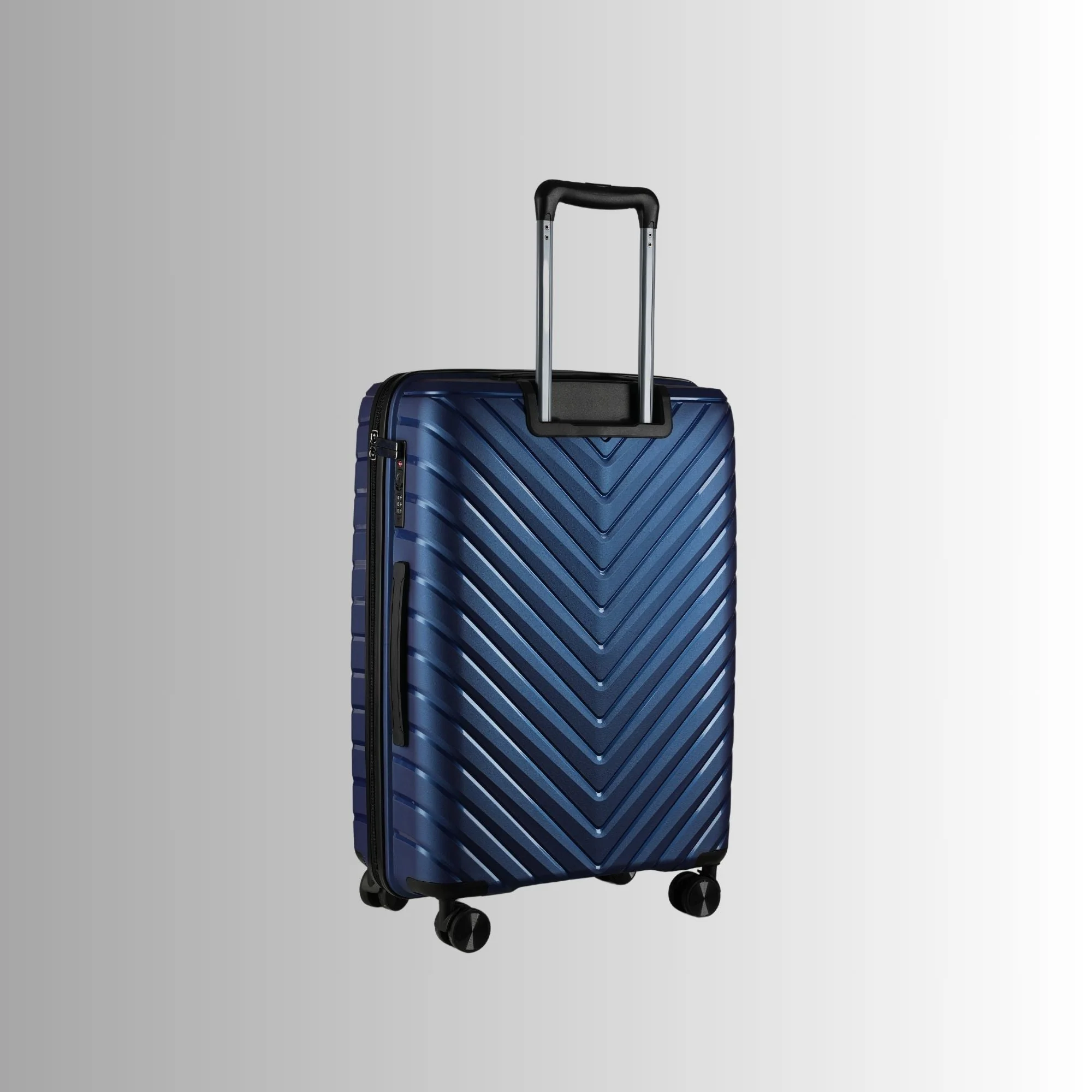 24-inch Blue Hardcase Roller Luggage with 360° Wheels & TSA Lock - Image 6