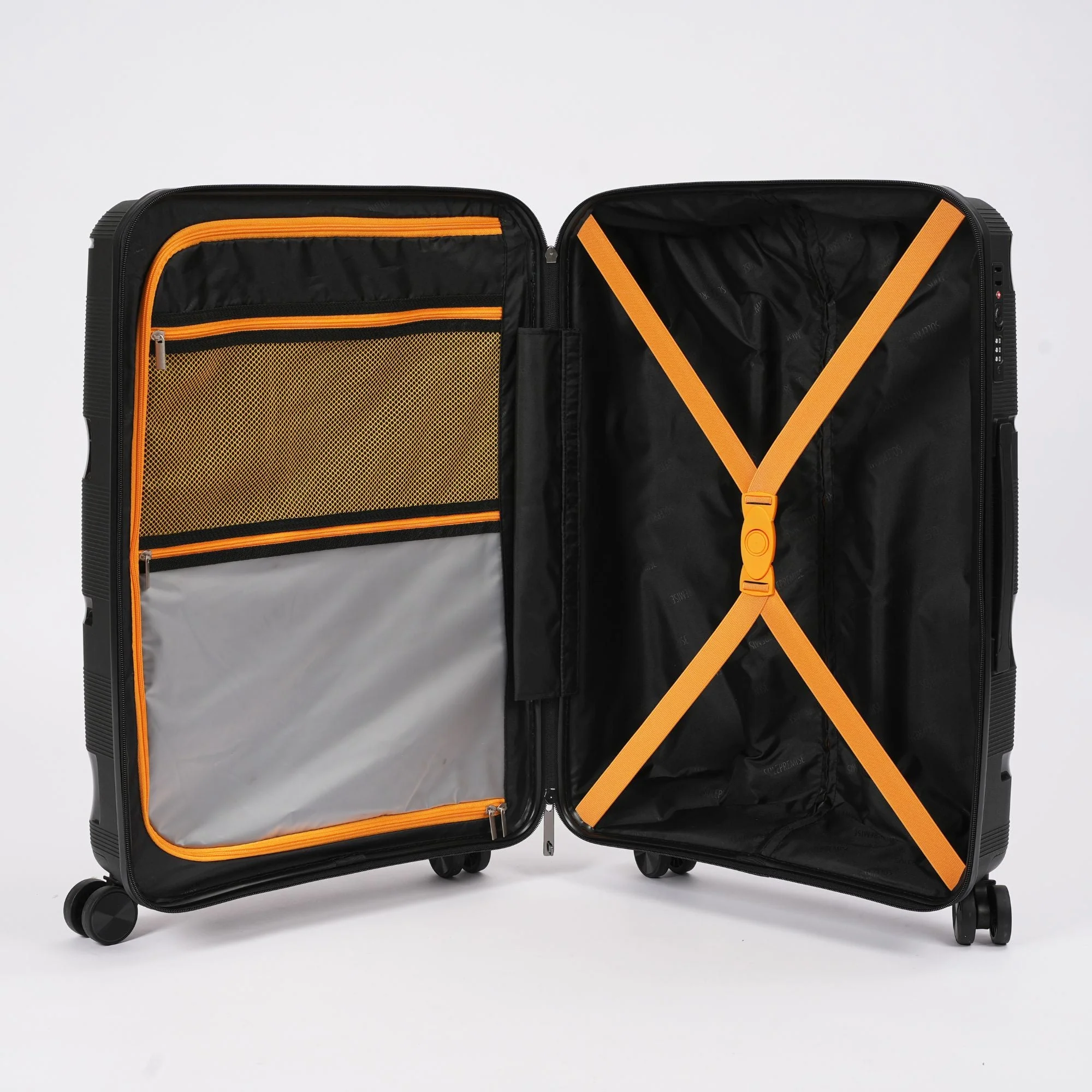 28-inch Black Hardcase Roller Luggage with 360° Wheels & TSA Lock - Image 2