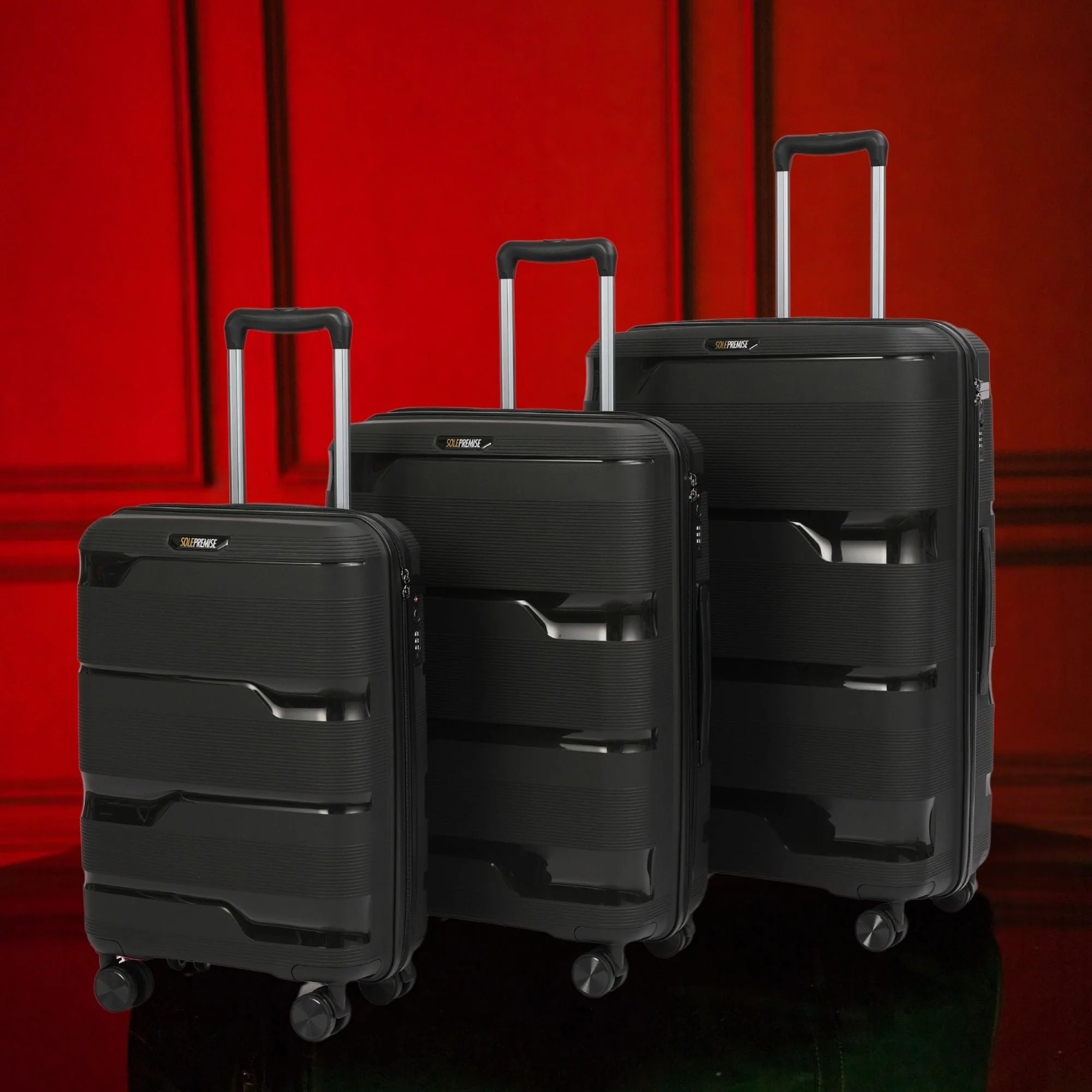 28-inch Black Hardcase Roller Luggage with 360° Wheels & TSA Lock - Image 7