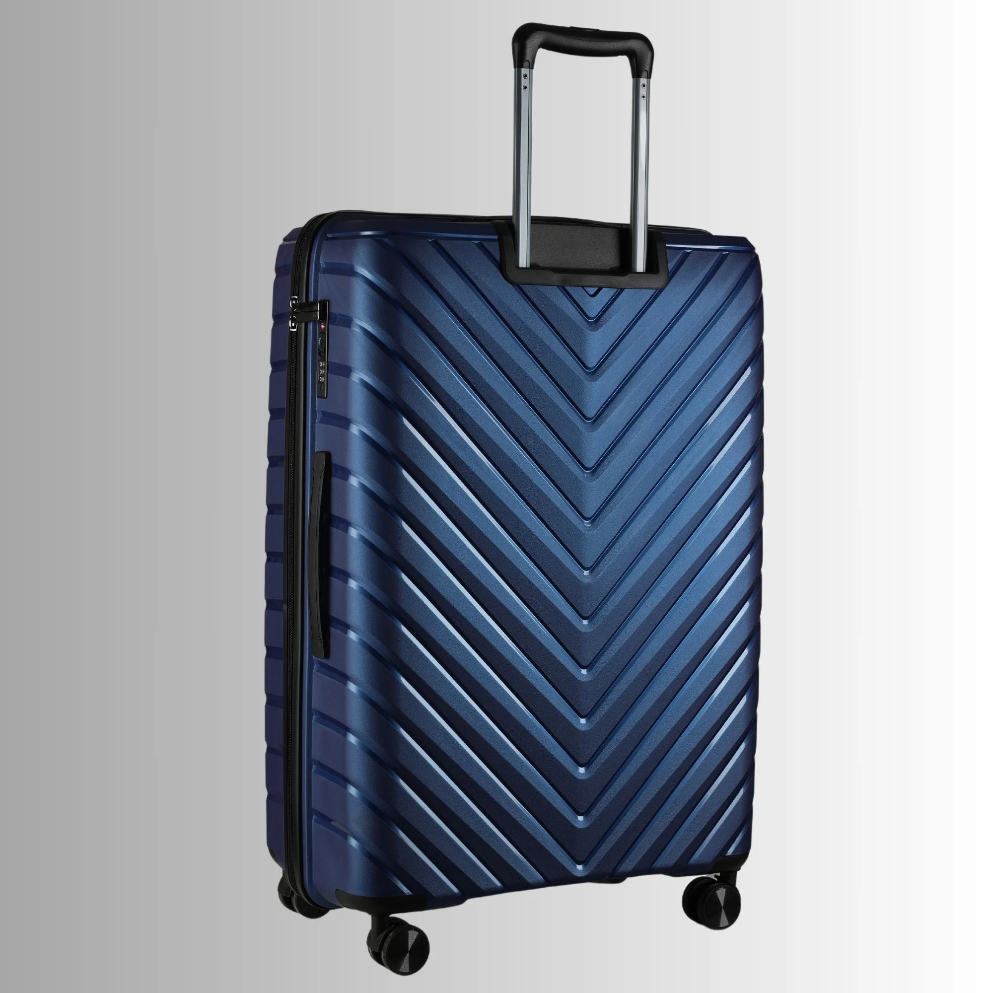 28-inch Blue Hardcase Roller Luggage with 360° Wheels & TSA Lock - Image 2