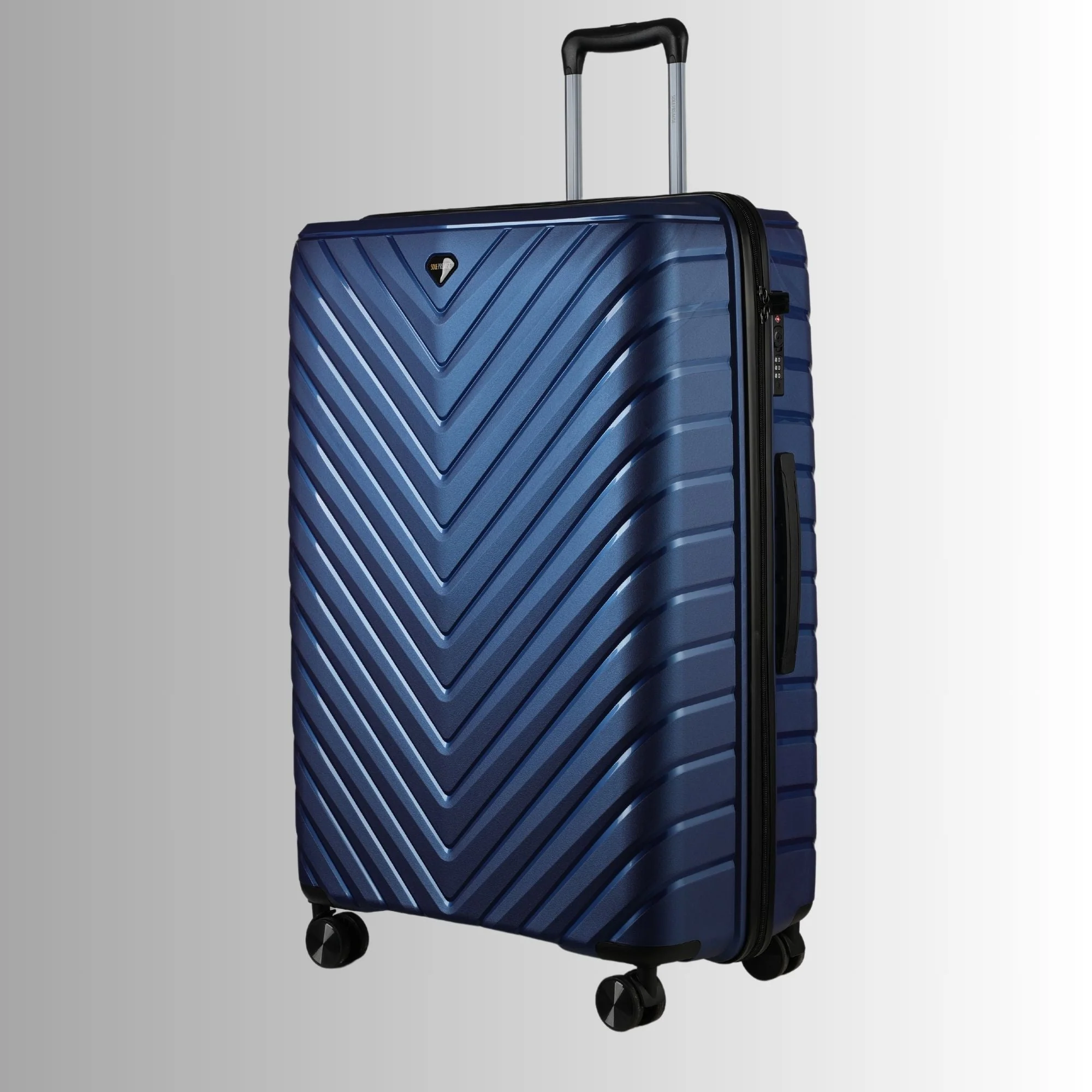 28-inch Blue Hardcase Roller Luggage with 360° Wheels & TSA Lock - Image 5