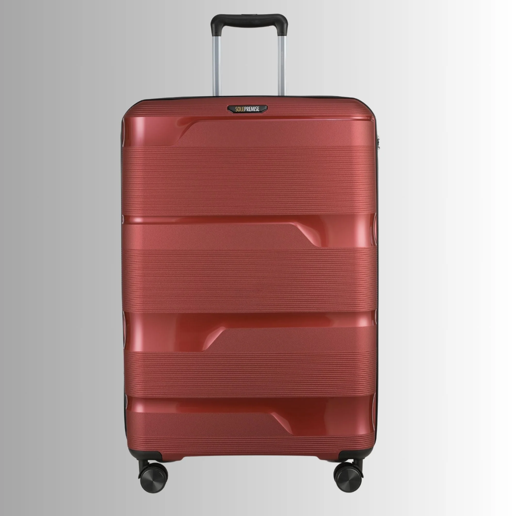 28-inch Red Hardcase Roller Luggage with 360° Wheels & TSA Lock - Image 4