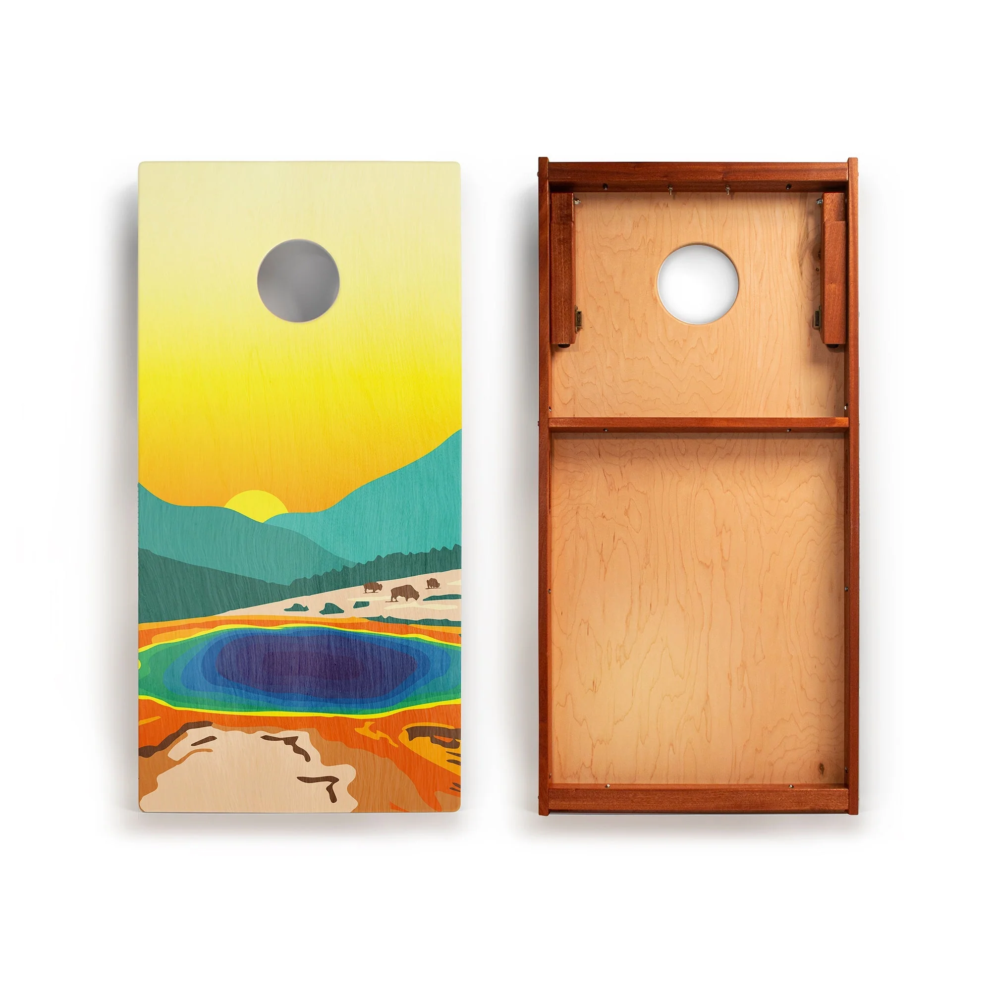 2ft x 4ft Graphic Wood Classic Cornhole Set | National Parks Inspired Collection - Image 50