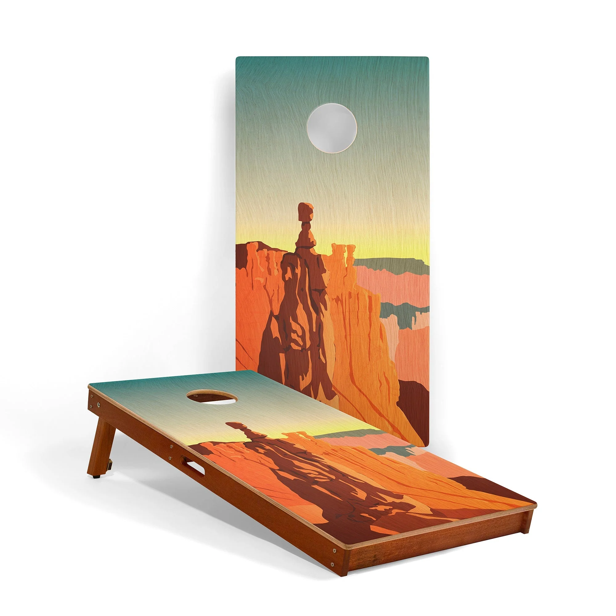 2ft x 4ft Graphic Wood Classic Cornhole Set | National Parks Inspired Collection - Image 52