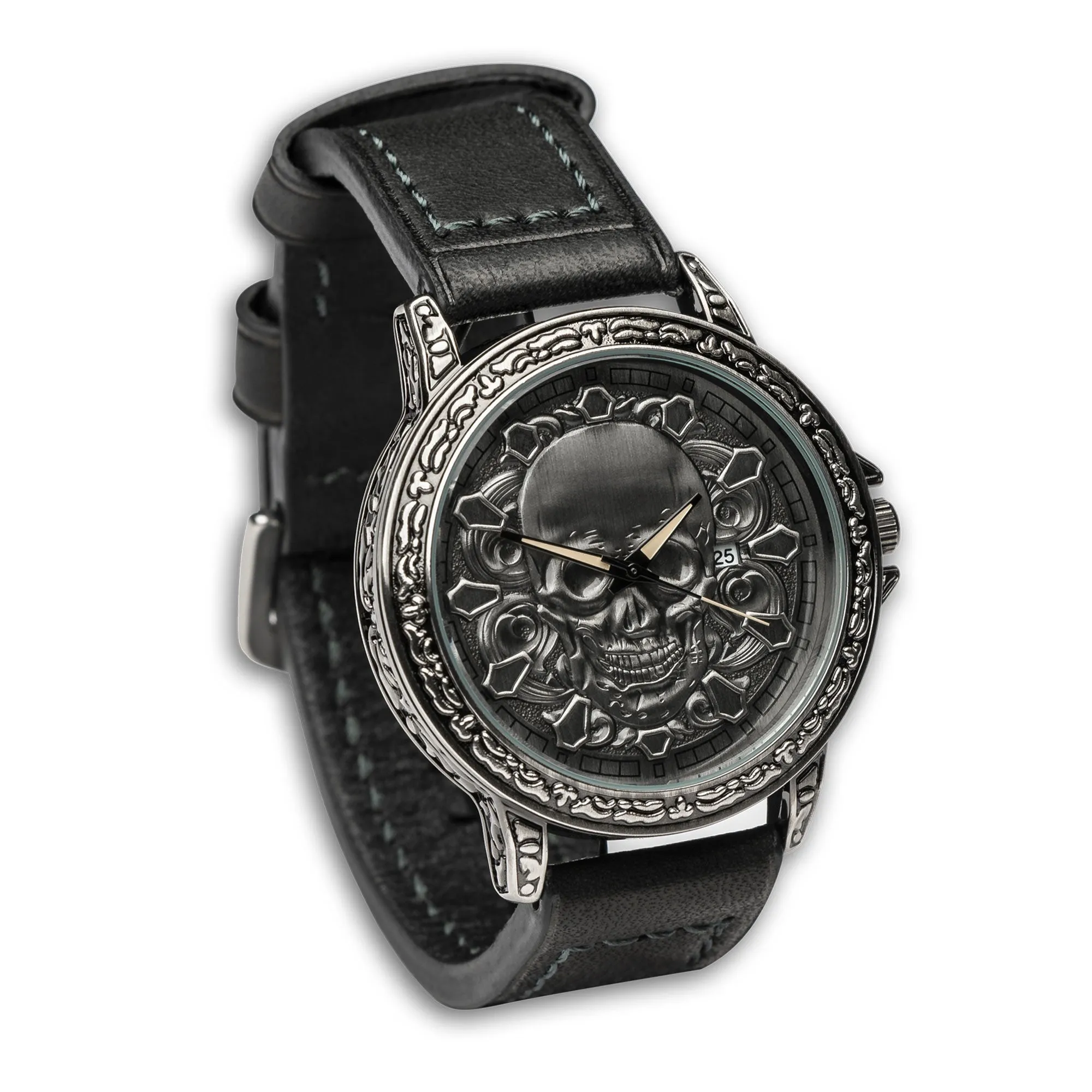 3D Carved Skull Men's Watch - Image 3