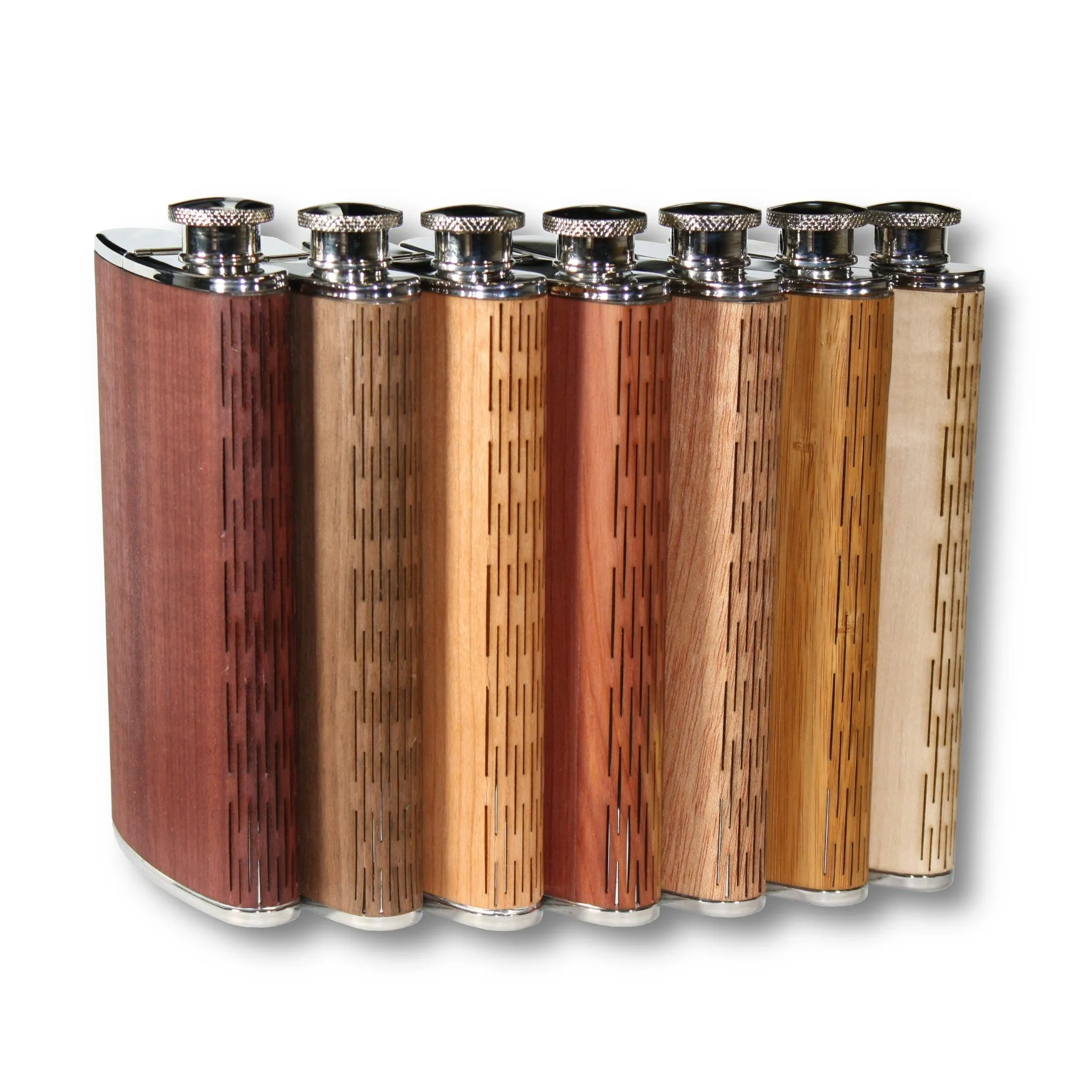 4 oz. Wooden Cigar Flask - Image 2