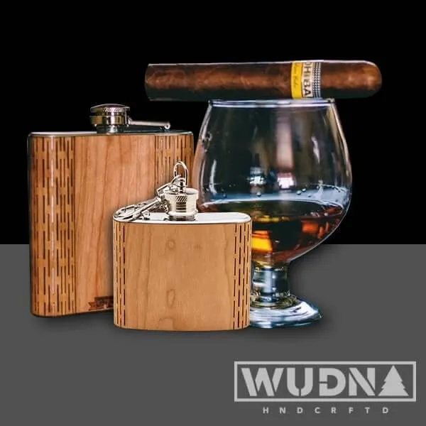 6 oz. Wooden Hip Flask for Dad (Husband, Father, Hero, Legend) - Image 5