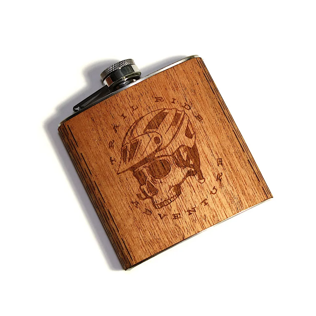 6 oz. Wooden Hip Flask (Trail Ride Collection) - Image 4