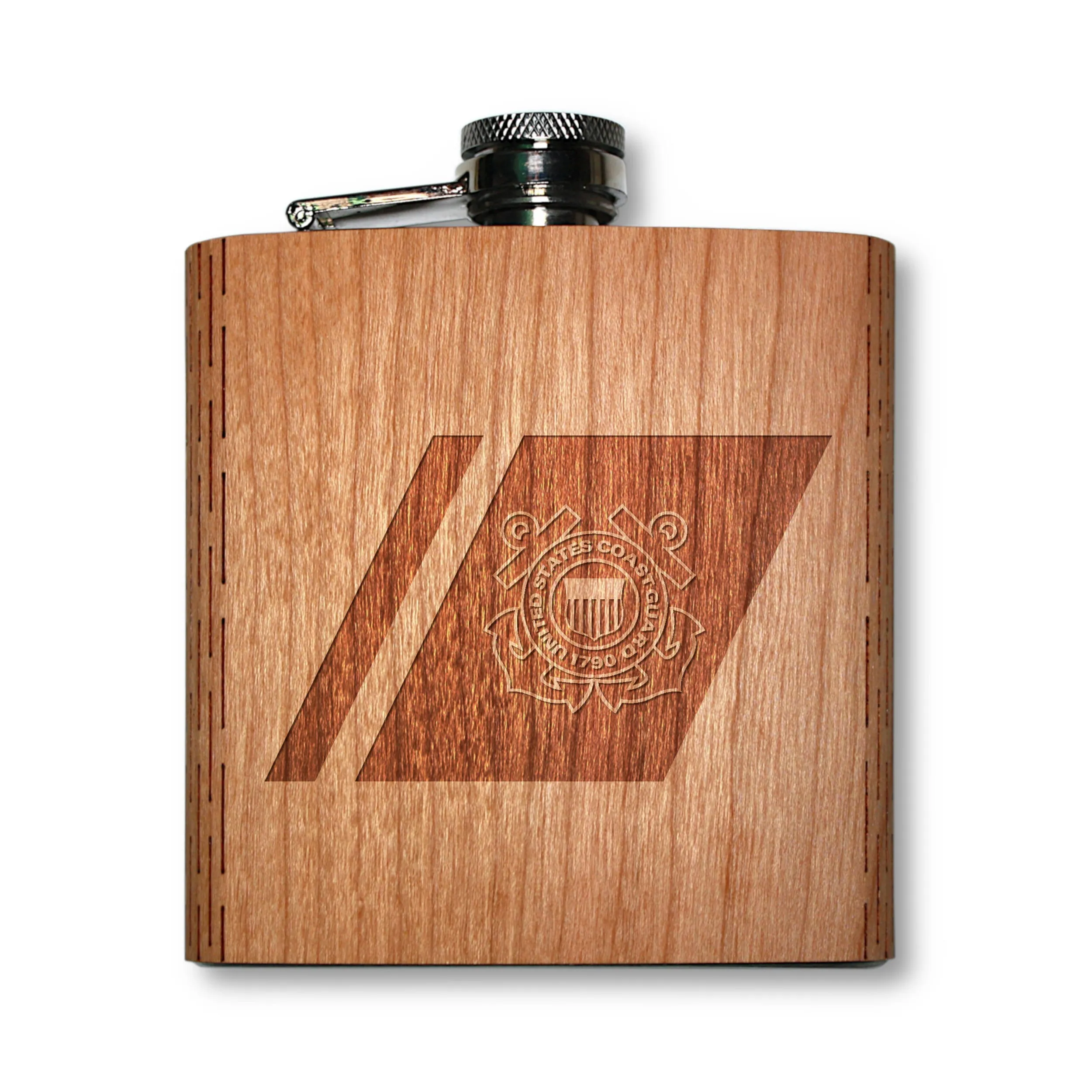 6 oz. Wooden Hip Flask (US Military Collection) - Image 13