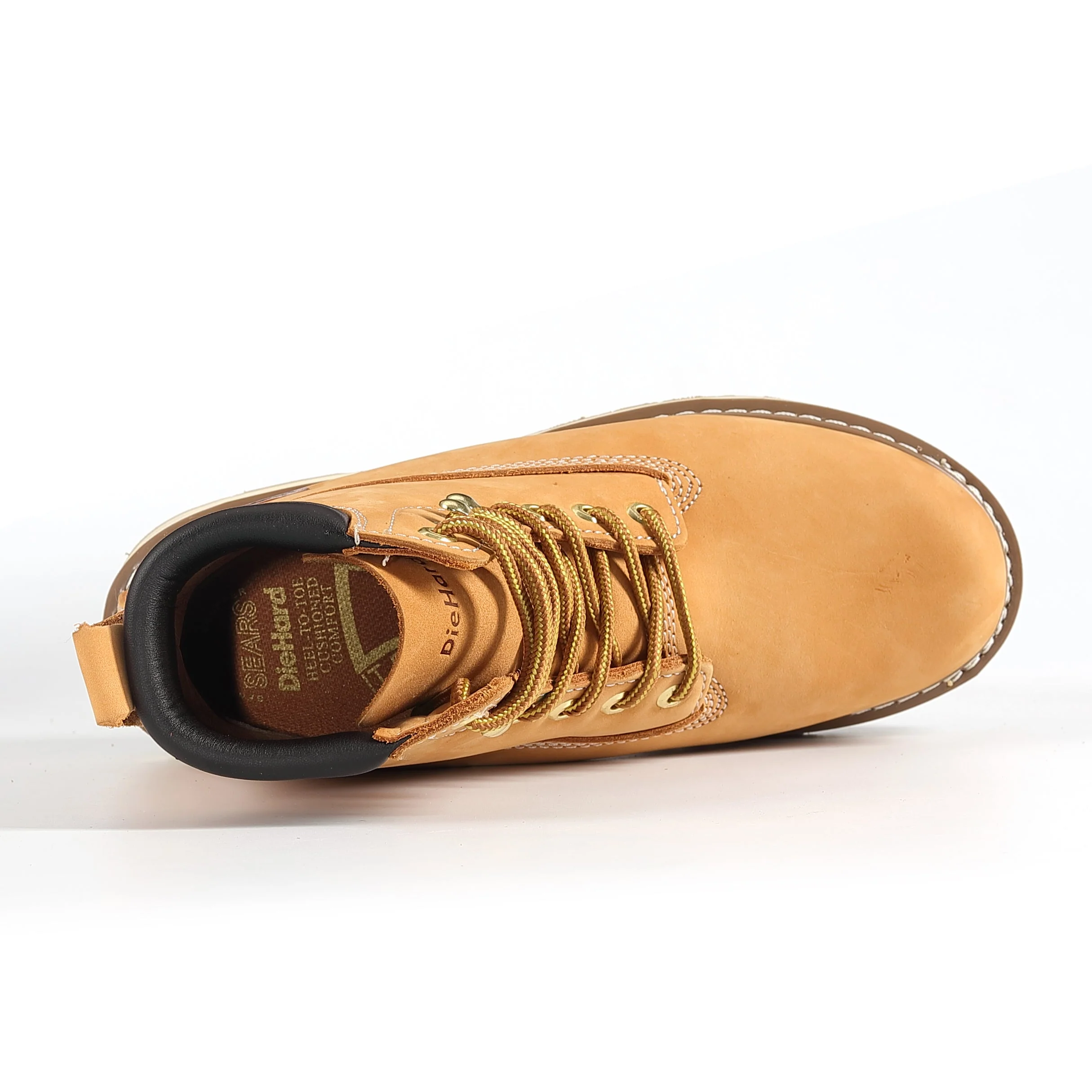 84101 Men's Soft Toe Nubuck Leather Non-Slip Work Boots - 6" Wheat - Image 5