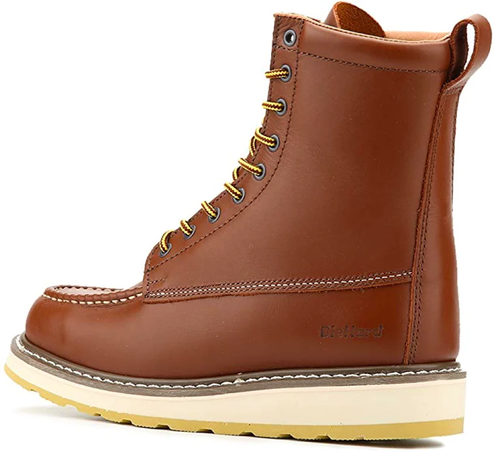 86994 Slip Resistant Durability 8" Leather Work Boots - Image 5