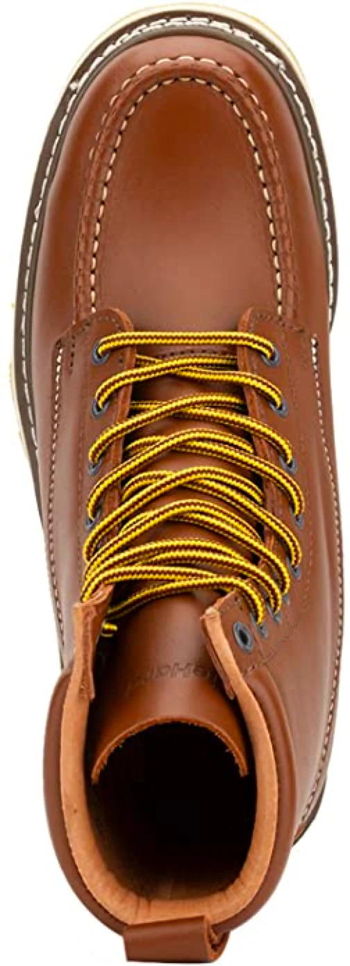86994 Slip Resistant Durability 8" Leather Work Boots - Image 6