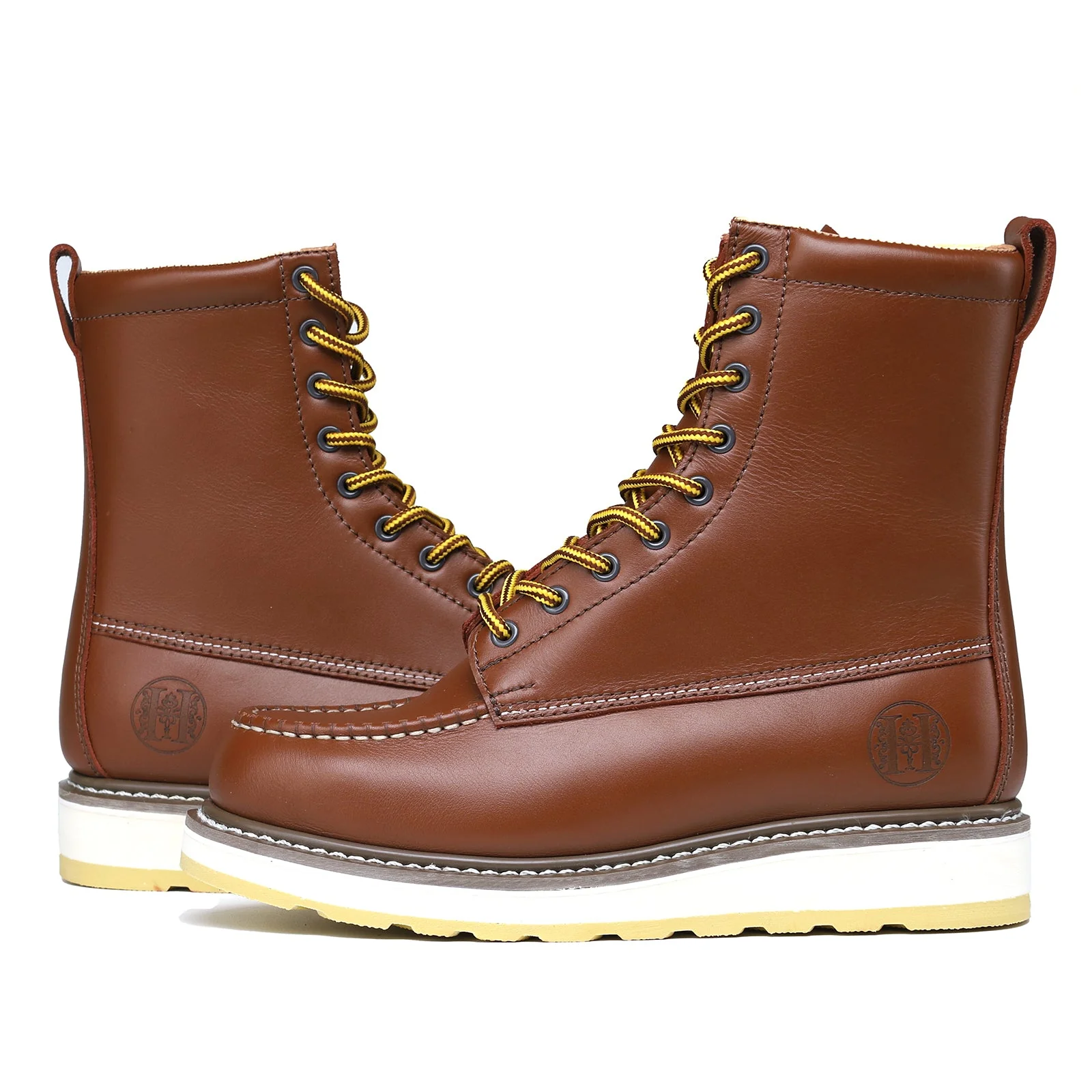 86994 Slip Resistant Durability 8" Leather Work Boots - Image 9