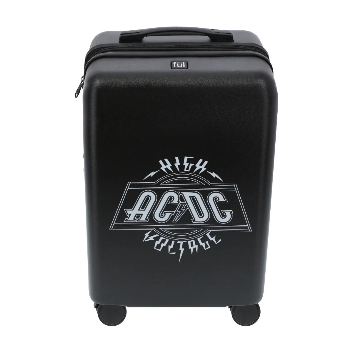 AC/DC 22.5" Spinner Suitcase Black Carry-On Luggage - Image 4