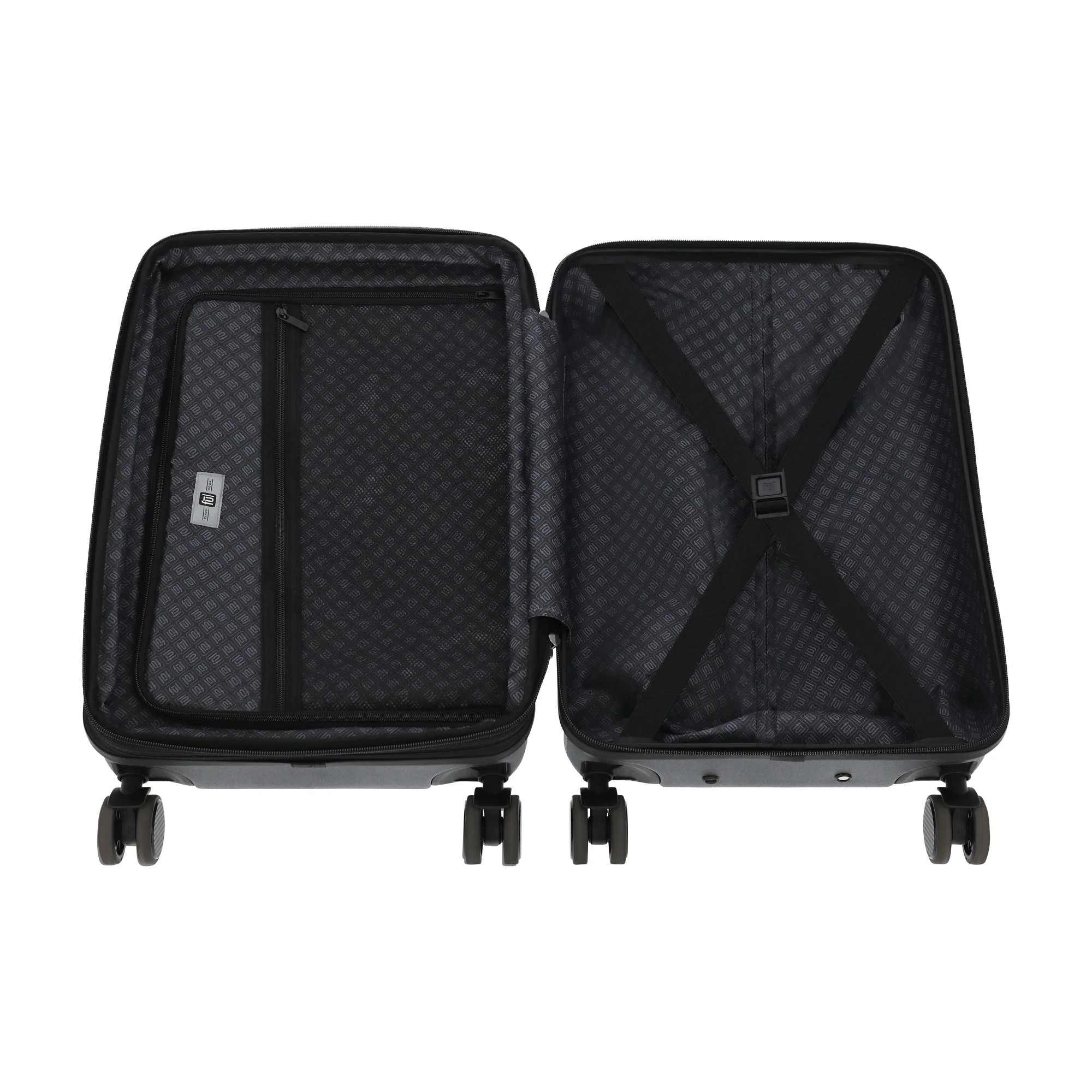 AC/DC 22.5" Spinner Suitcase Black Carry-On Luggage - Image 6