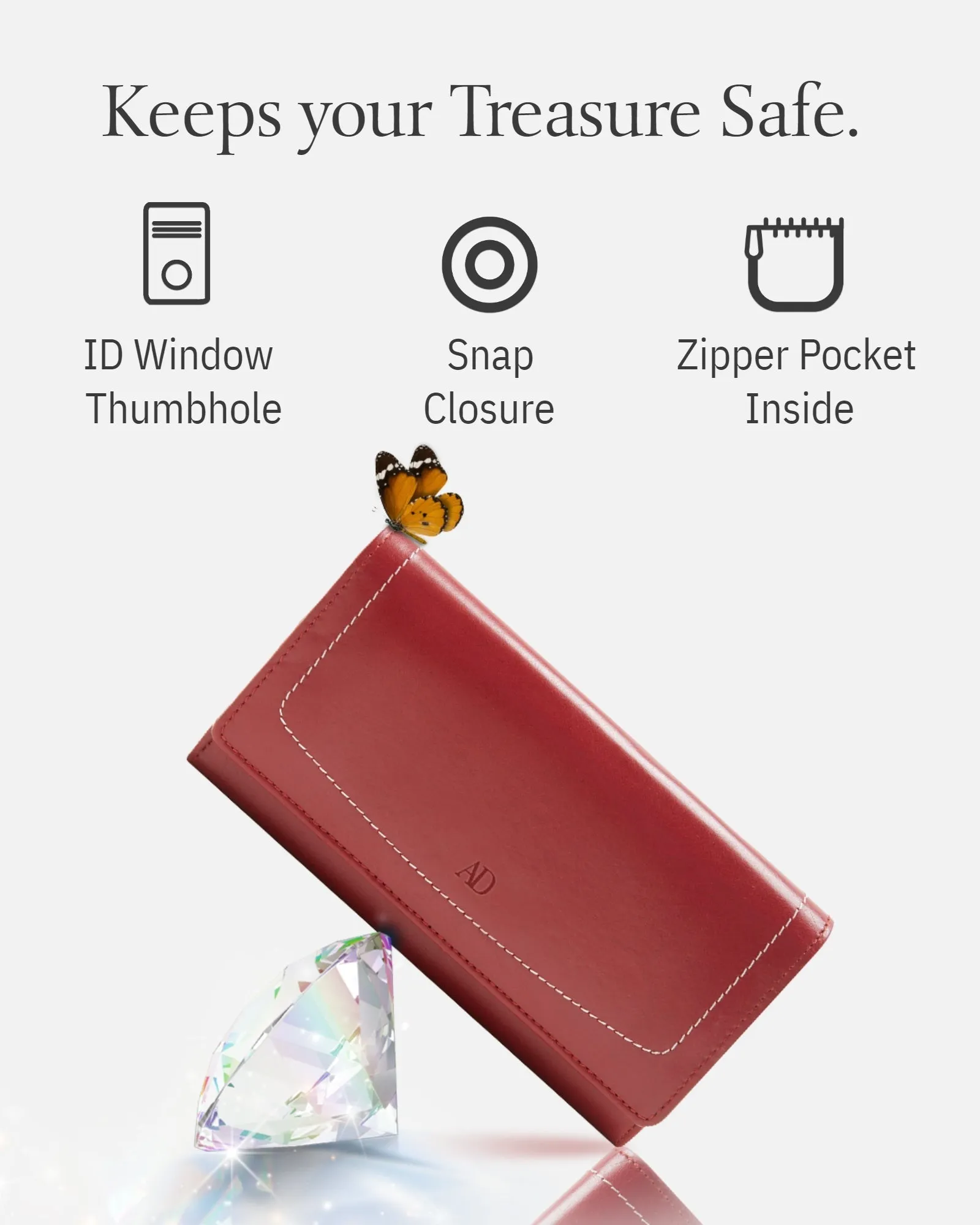 RFID Protected Accordion Clutch Wallet - Image 23