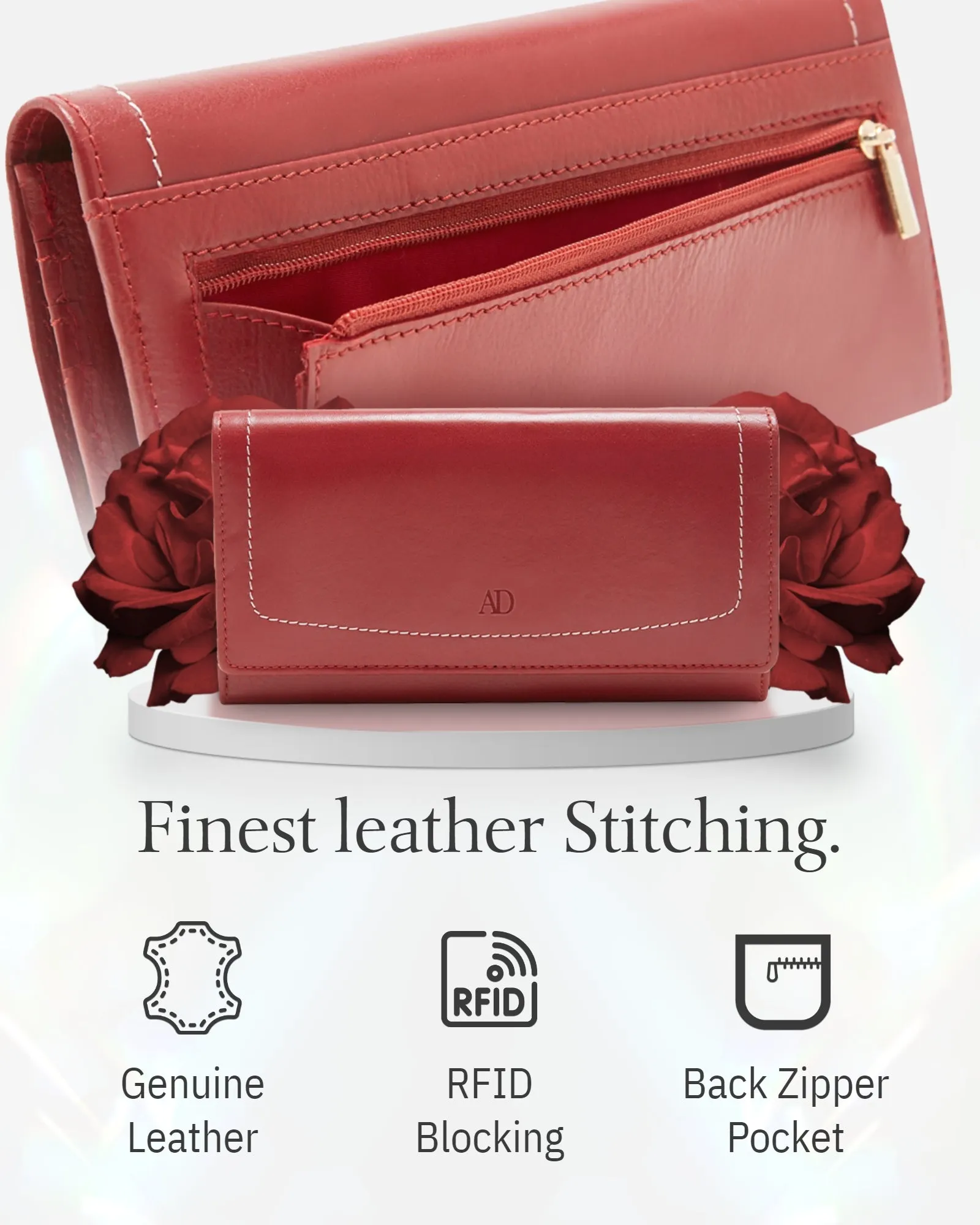 RFID Protected Accordion Clutch Wallet - Image 24