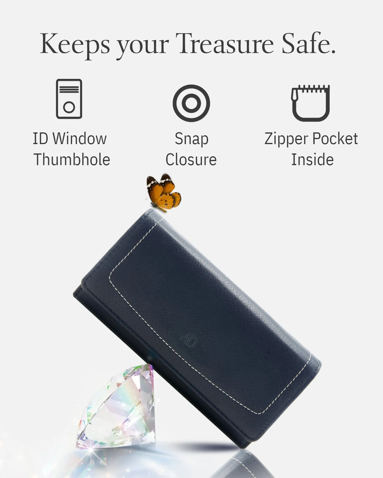 RFID Protected Accordion Clutch Wallet - Image 29