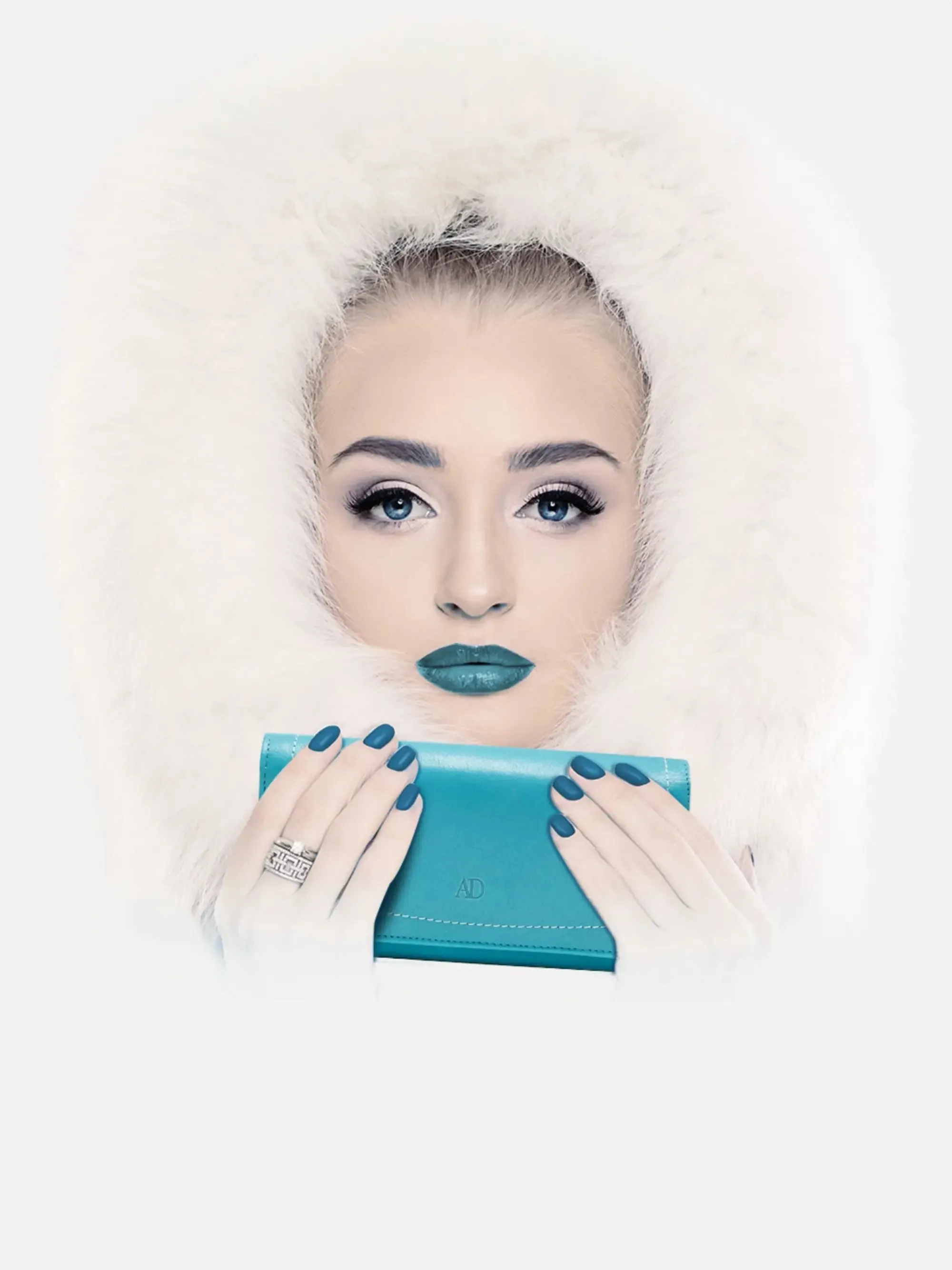 Leather RFID Accordion Clutch - Image 2