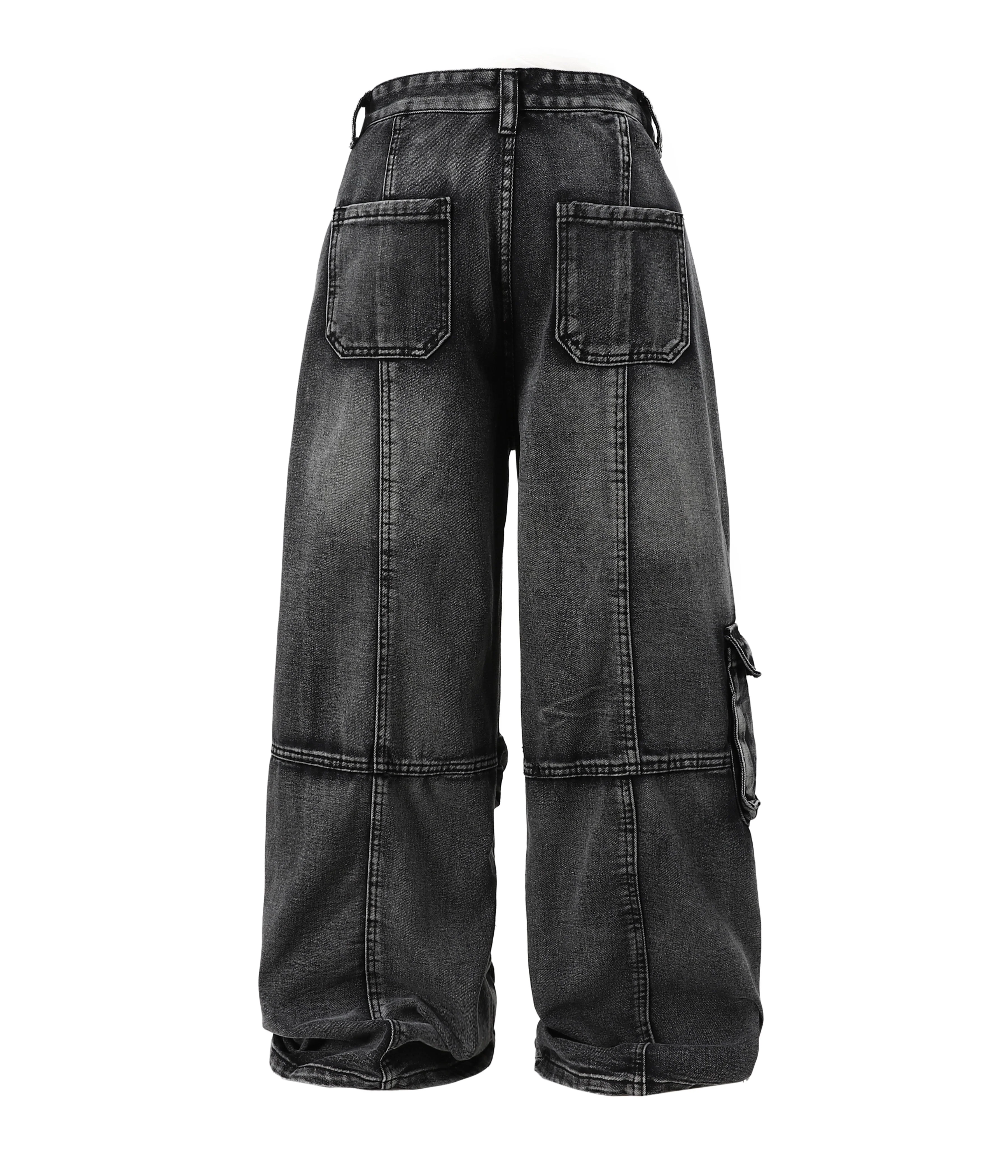 ACID WASH CARGO PANTS - Image 2