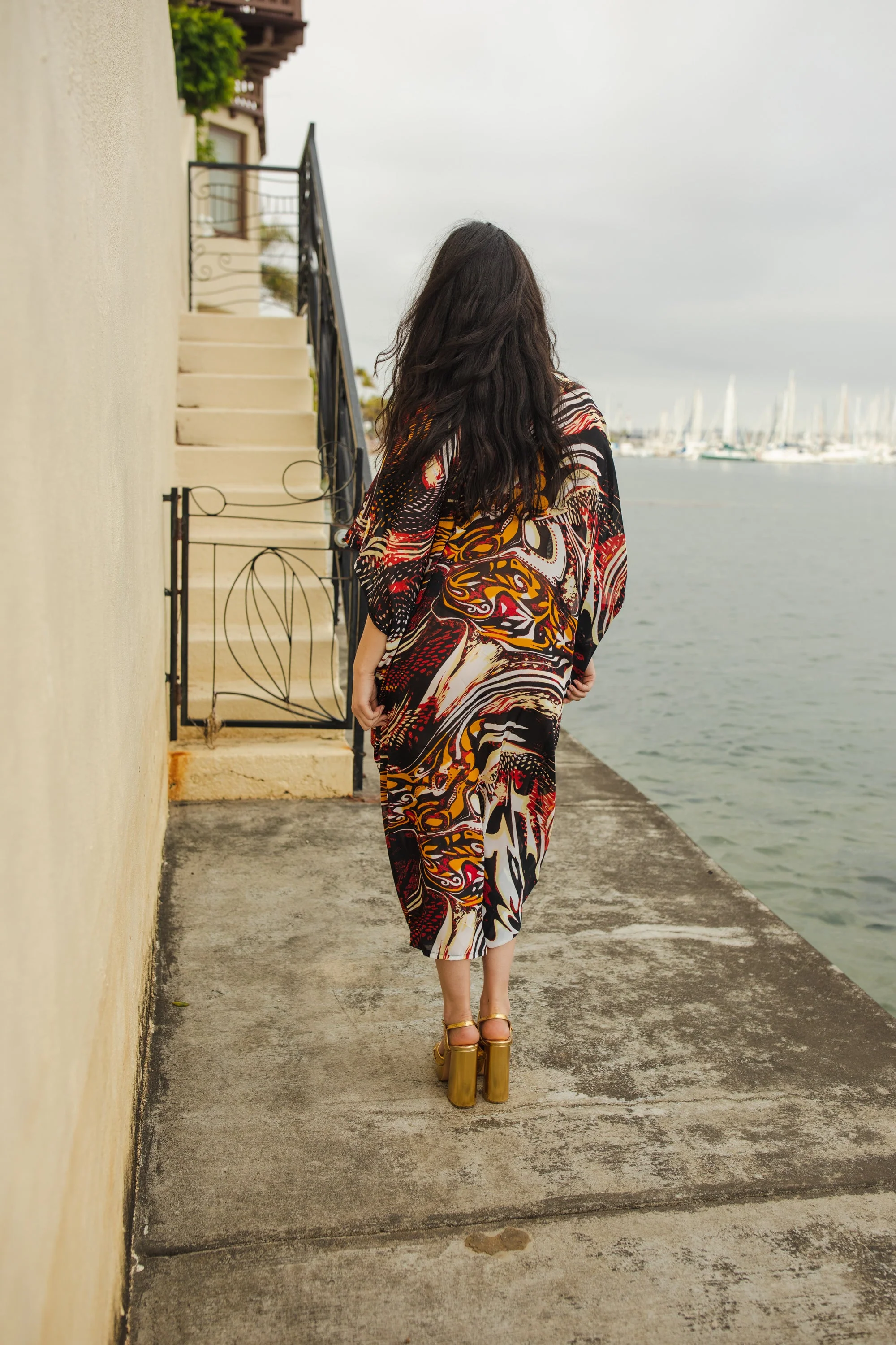 Actius Caftan Kaftan Dress in Rouge - Image 6