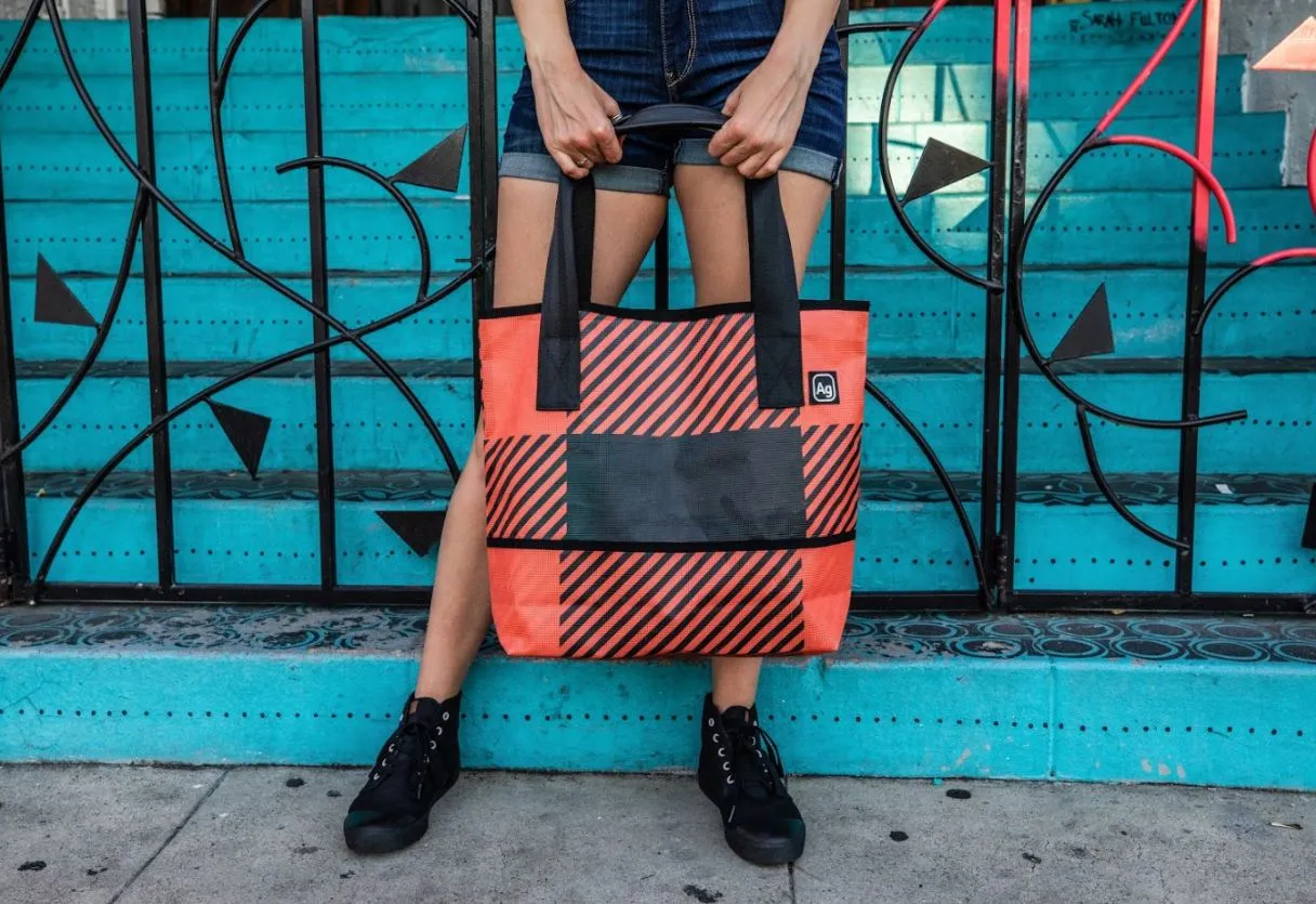 Ad Bag Upcycled Banner Tote - Image 5